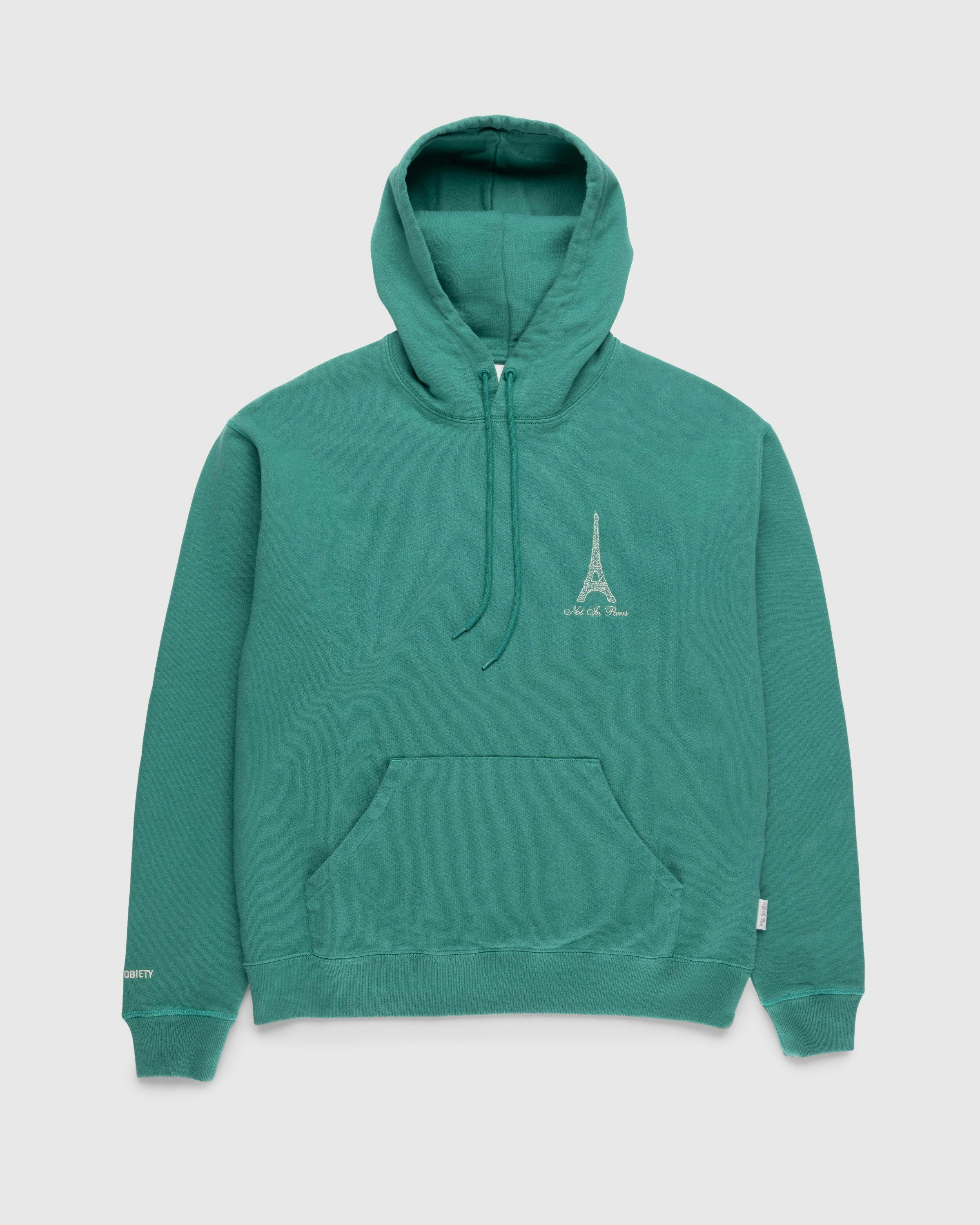 Highsnobiety - Not in Paris 5 Hoodie Green - Clothing - Green - Image 2