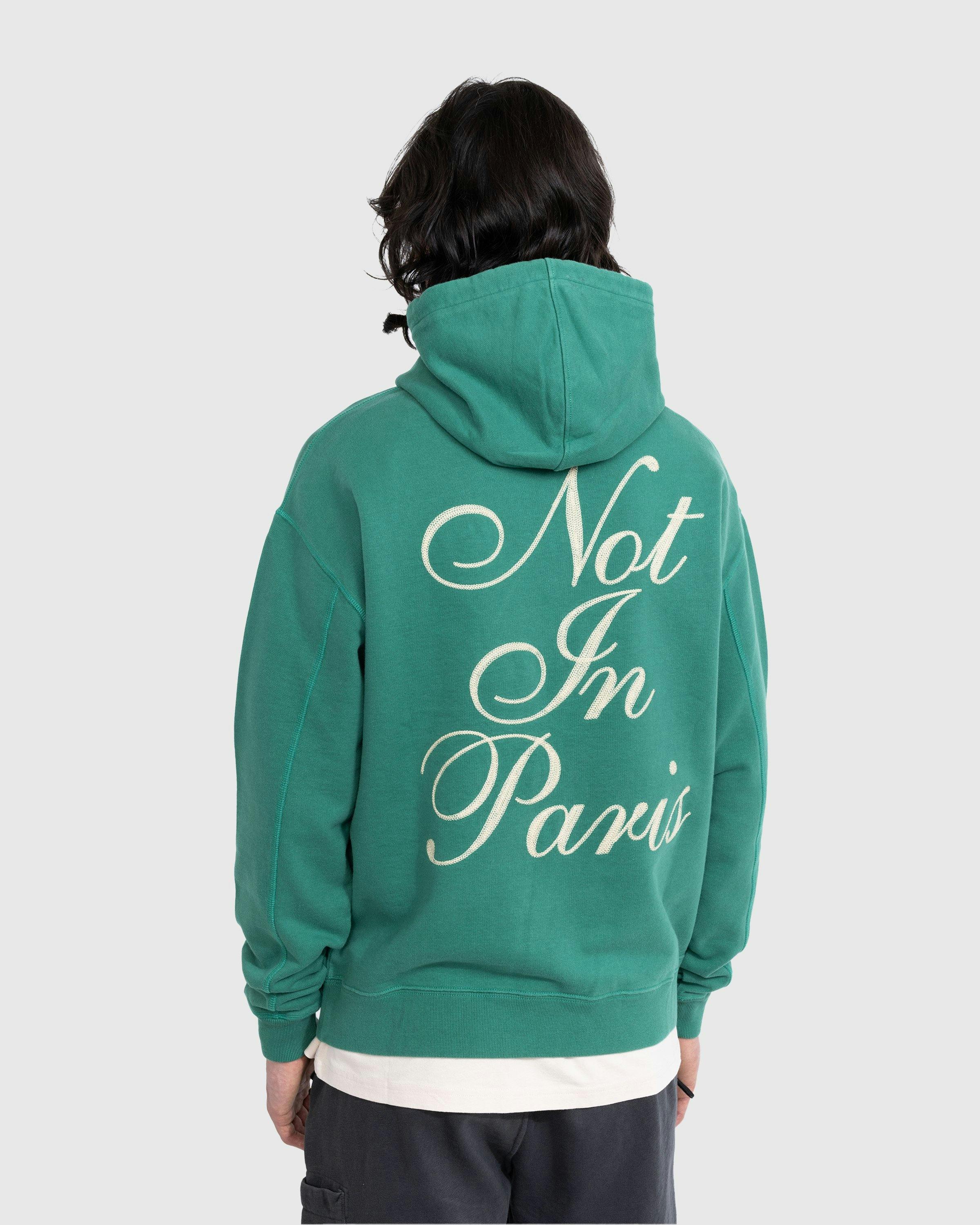 Highsnobiety - Not in Paris 5 Hoodie Green - Clothing - Green - Image 4