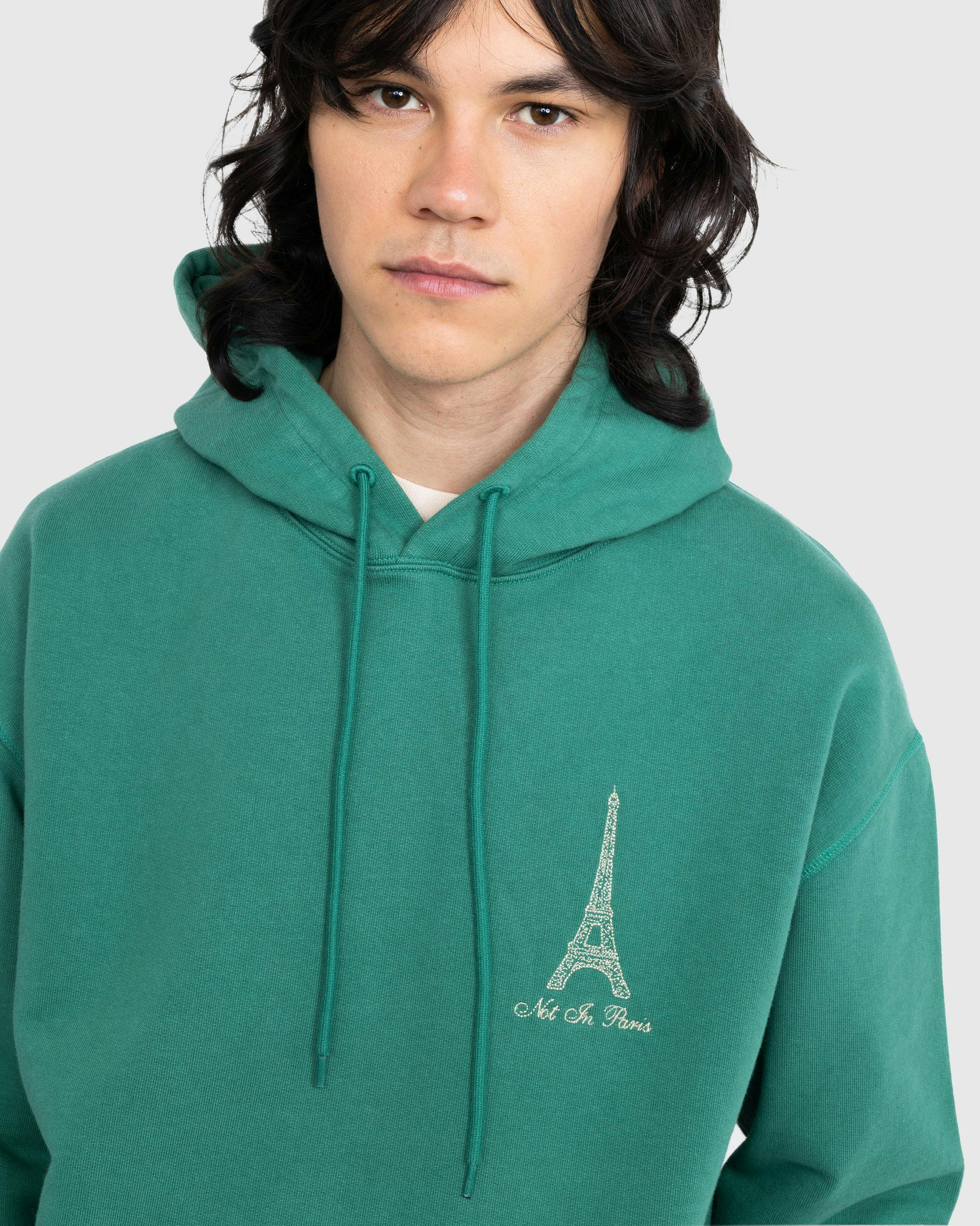 Highsnobiety - Not in Paris 5 Hoodie Green - Clothing - Green - Image 5