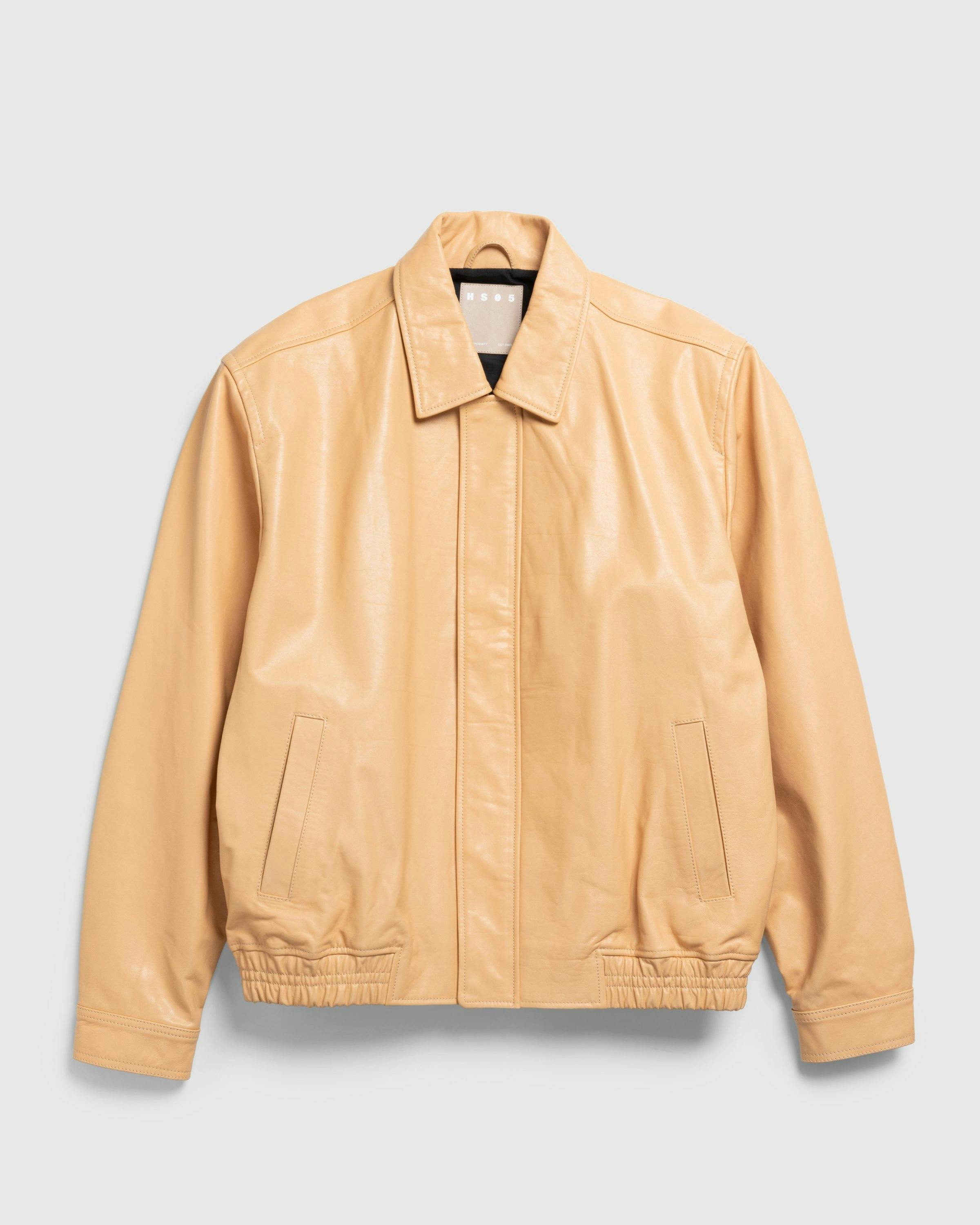 Highsnobiety HS05 - Leather Bomber - Clothing - Beige - Image 1