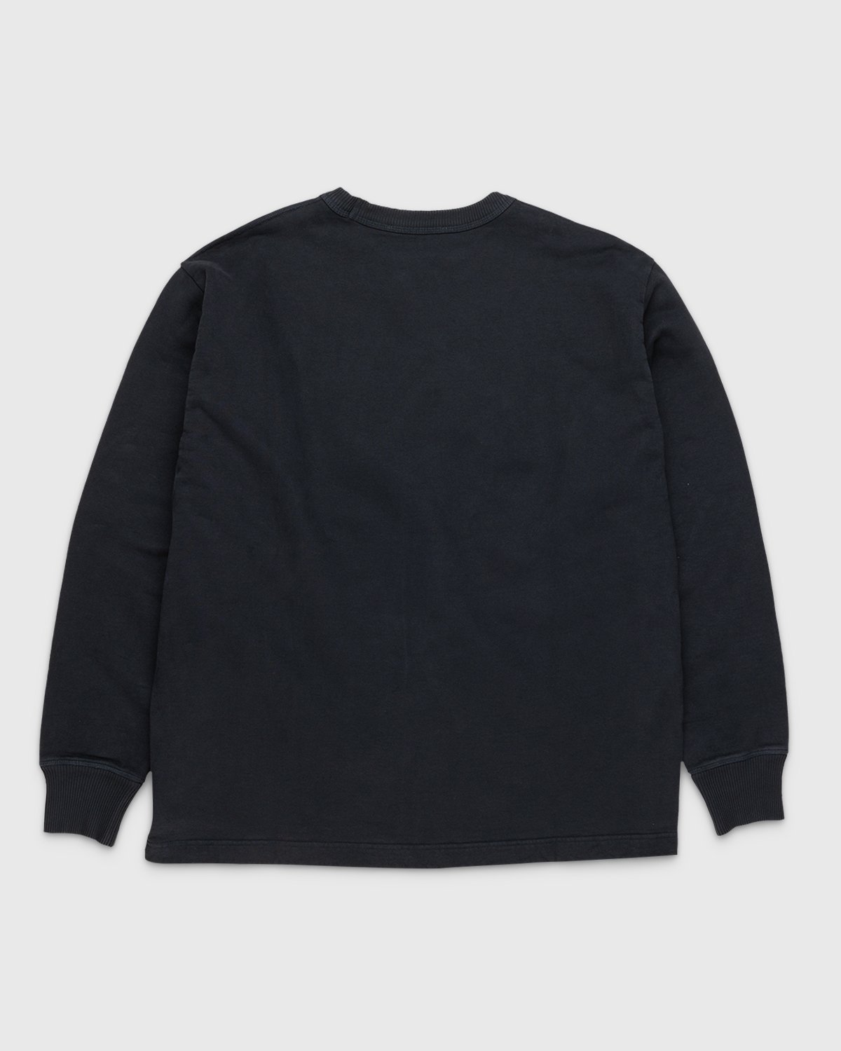 Acne Studios - Organic Cotton Logo Crewneck Sweatshirt Black - Clothing - Black - Image 2