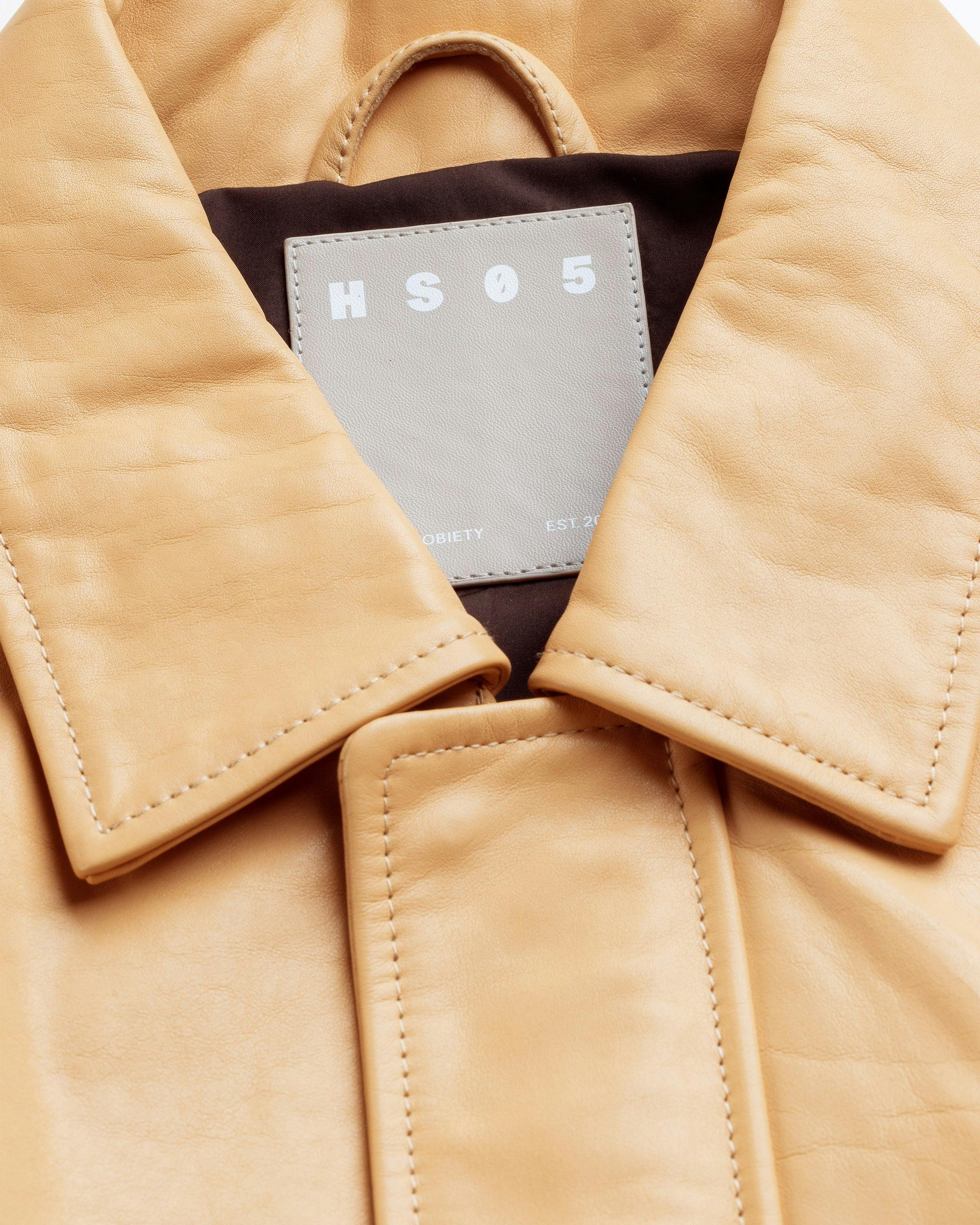 Highsnobiety HS05 - Leather Bomber - Clothing - Beige - Image 4