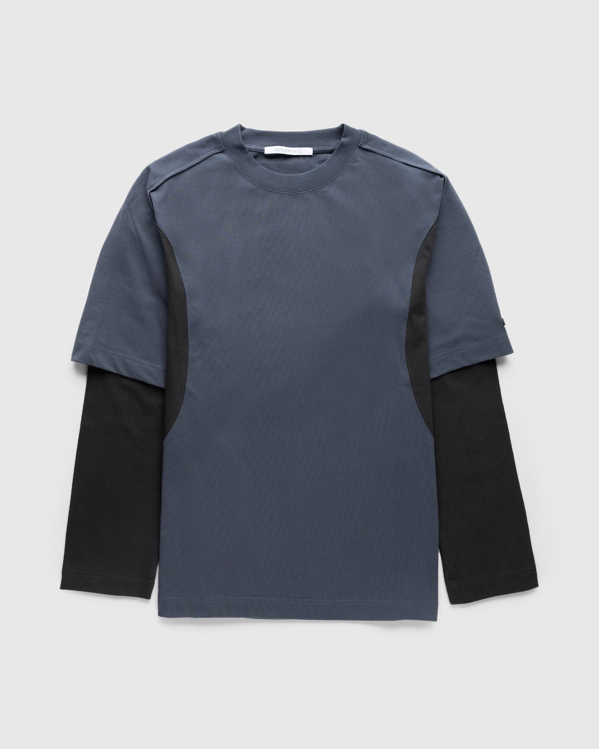 AFFXWRKS - Dual Sleeve T-Shirt Muted Blue - Clothing - Blue - Image 1