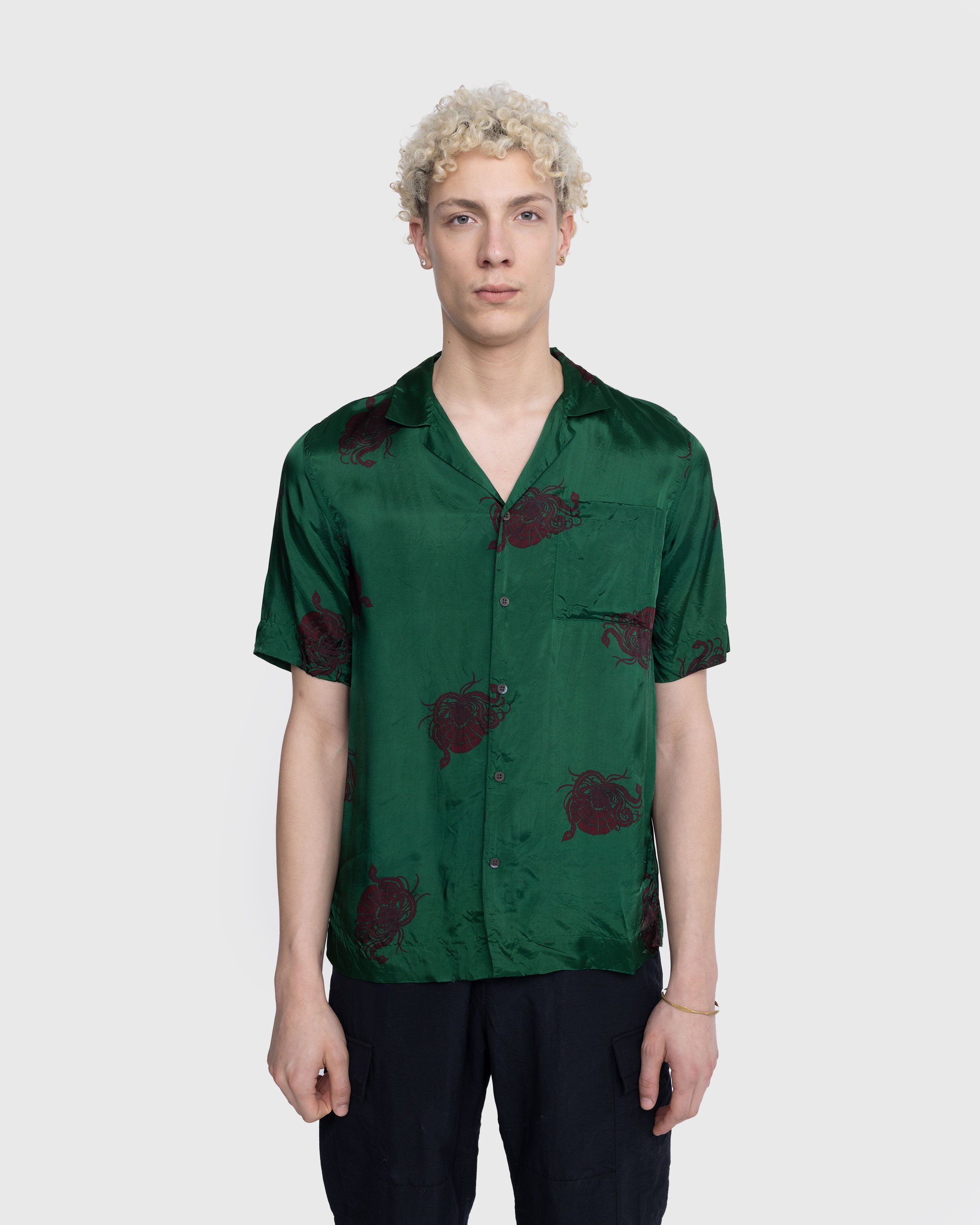Dries van Noten - Carltone Shirt Bottle - Clothing - Green - Image 2