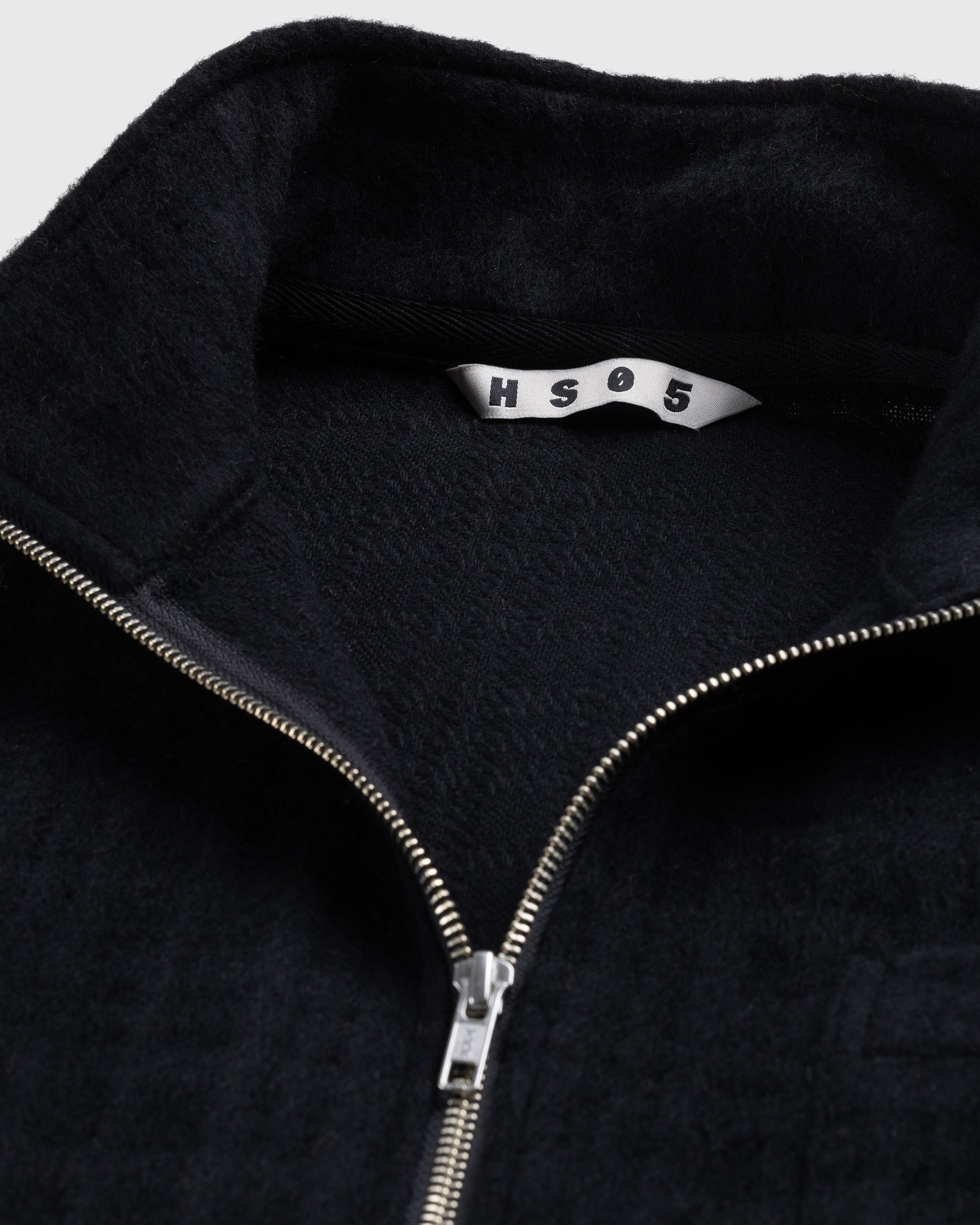 Highsnobiety HS05 - Recycle Wool Blend Fleece Quarter Zip Black - Clothing - Black - Image 6