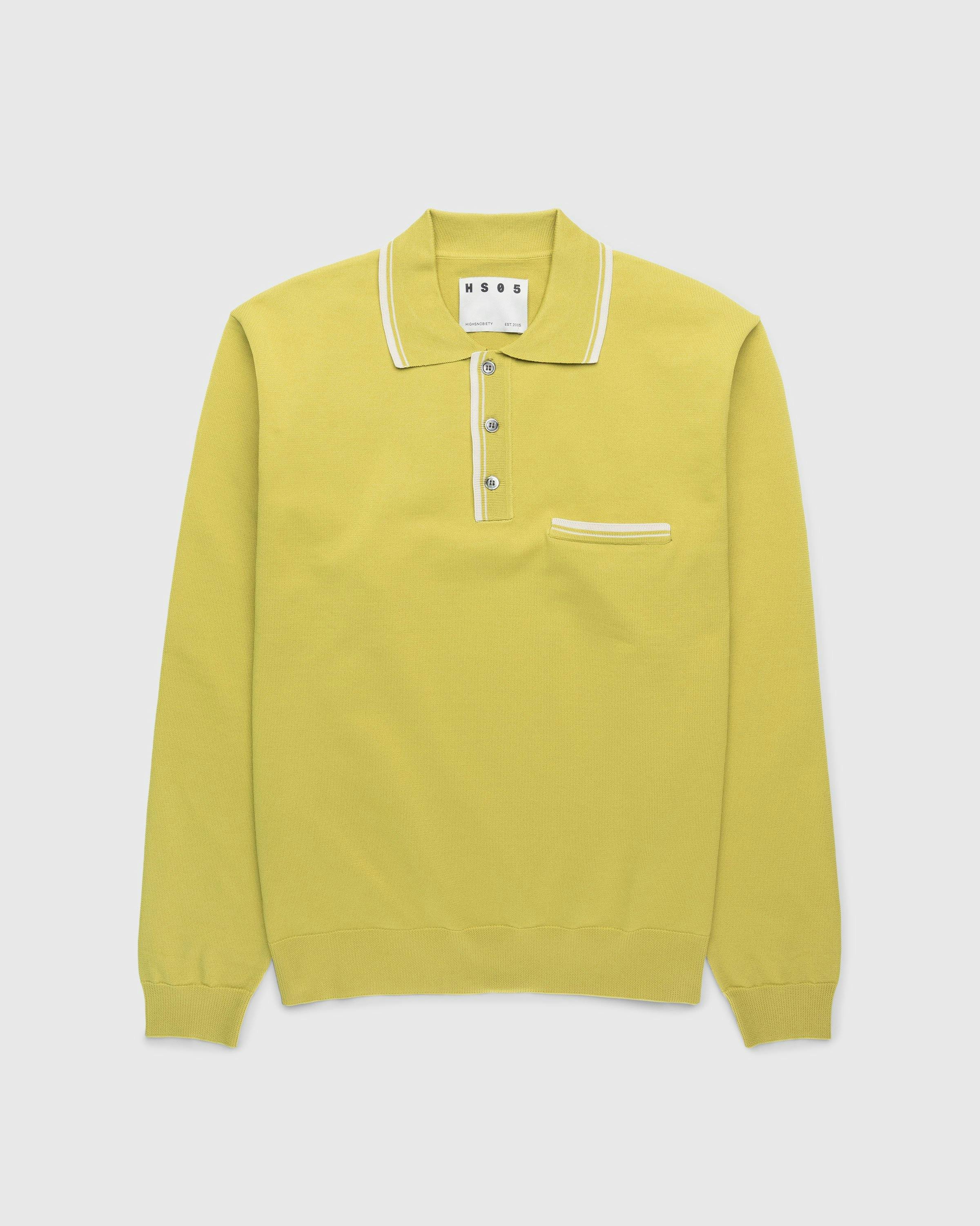 Highsnobiety HS05 - Long Sleeves Knit Polo Green - Clothing - Green - Image 1