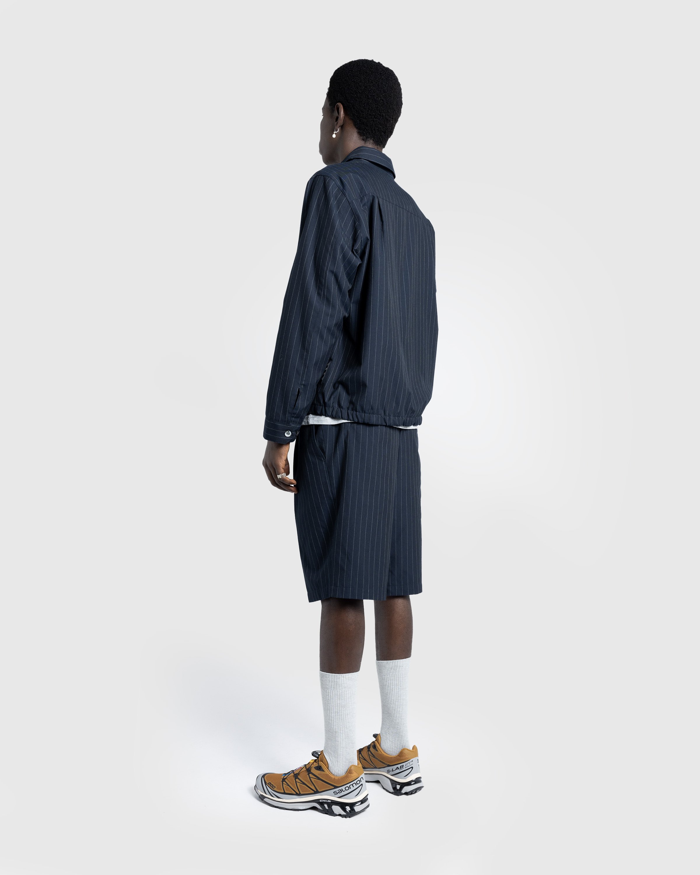Highsnobiety HS05 - Tropical Suiting Shorts Stripes Navy - Clothing - Stripes Navy - Image 5