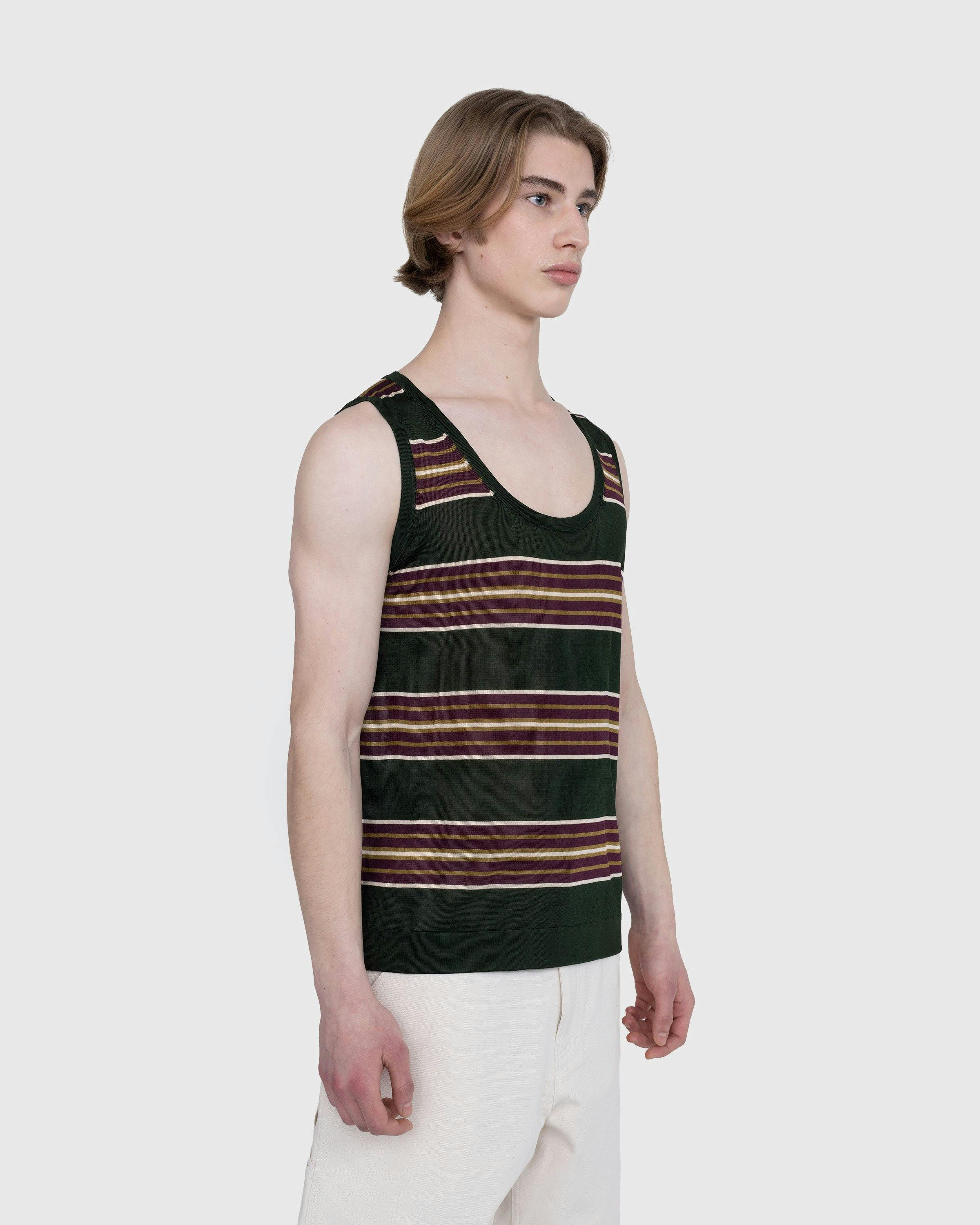 Dries van Noten - Milenco Striped Tank Top Bottle - Clothing - Green - Image 4