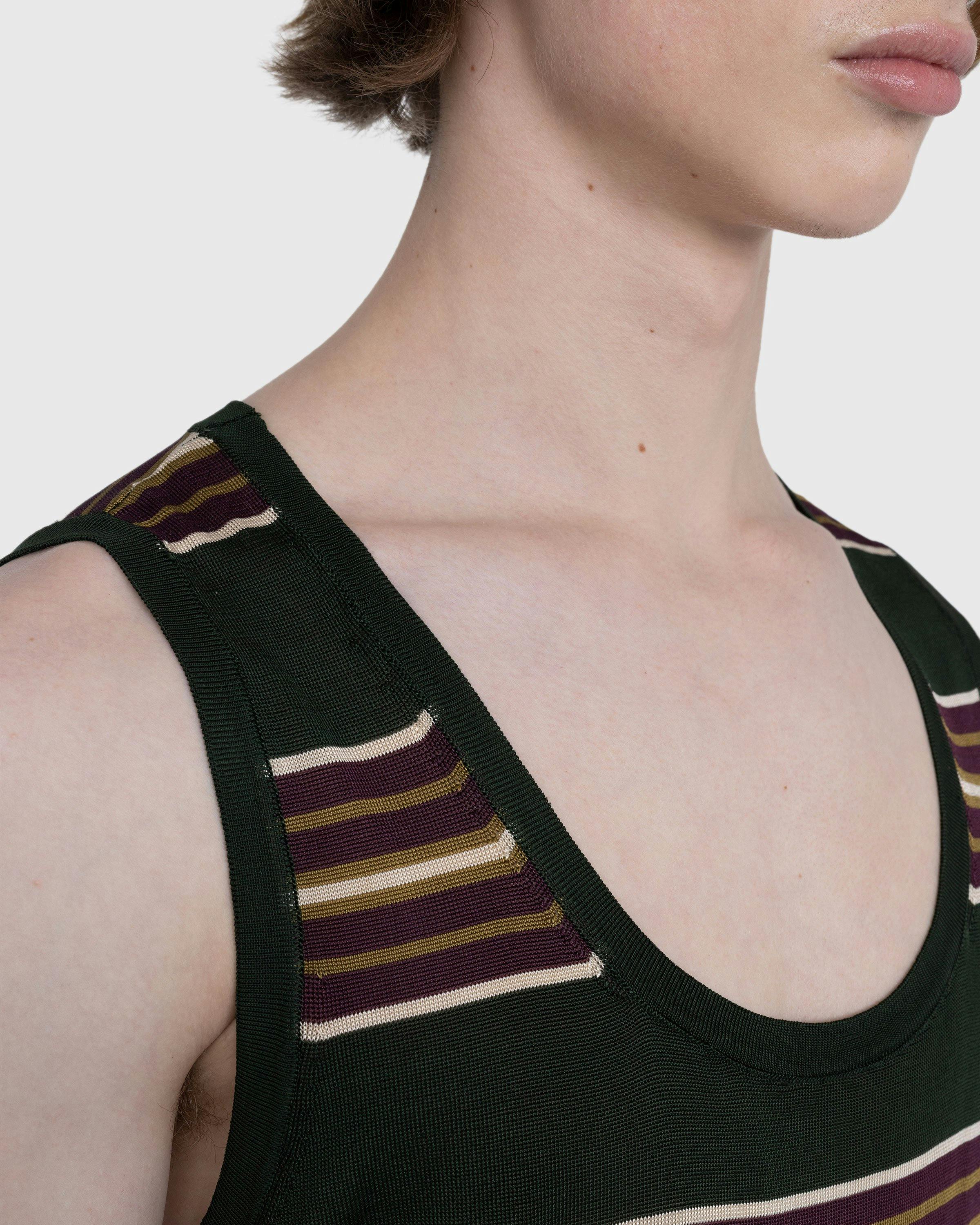 Dries van Noten - Milenco Striped Tank Top Bottle - Clothing - Green - Image 5