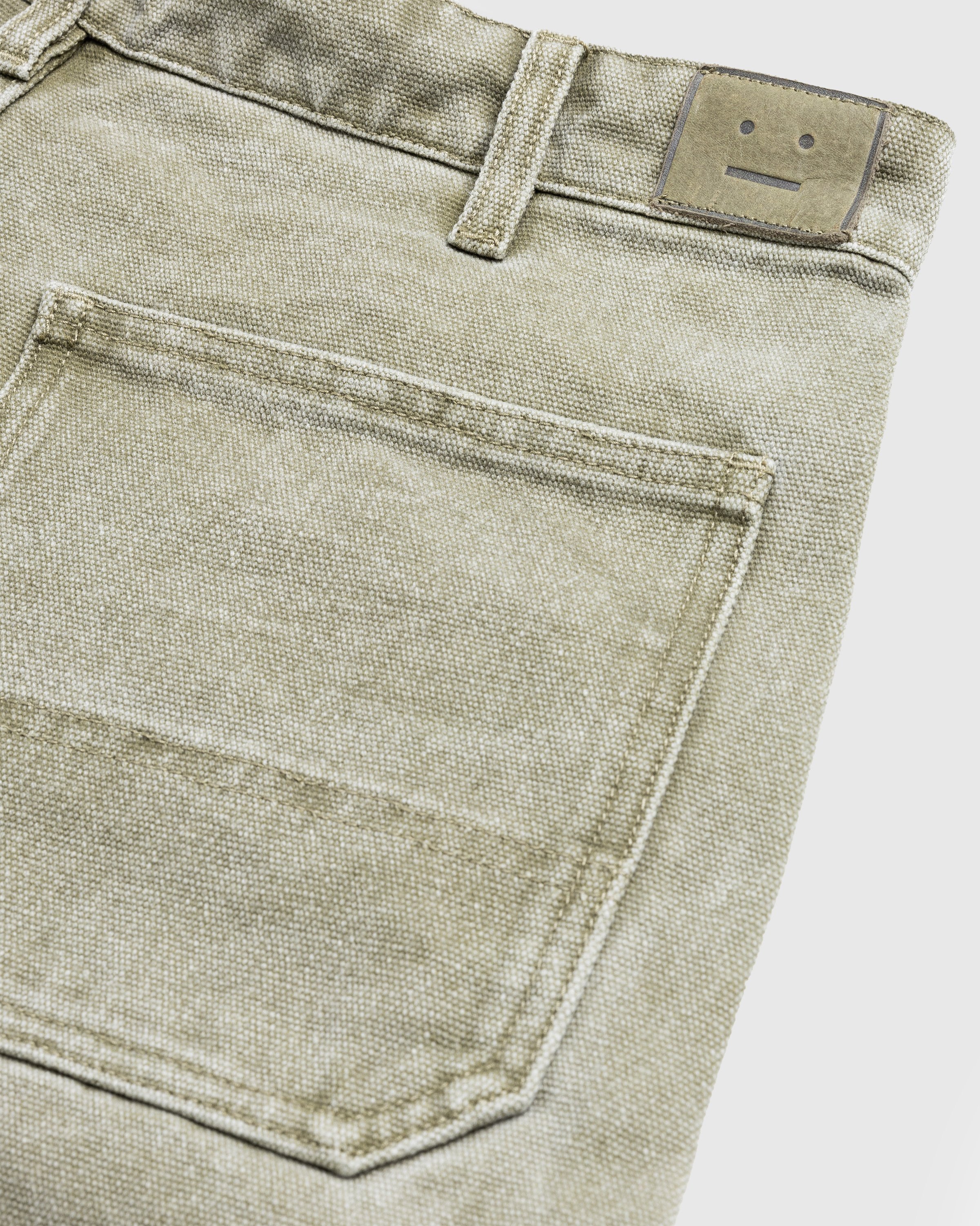 Acne Studios - Cotton Canvas Trousers Khaki Beige - Clothing - Green - Image 6