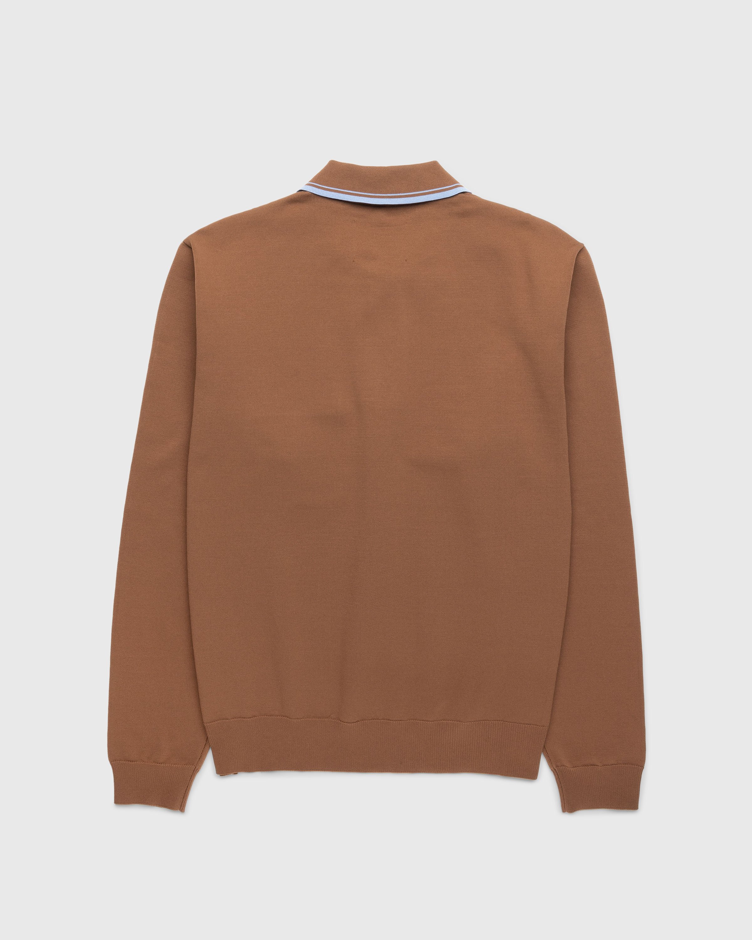 Highsnobiety HS05 - Long Sleeves Knit Polo Brown - Clothing - Brown - Image 2
