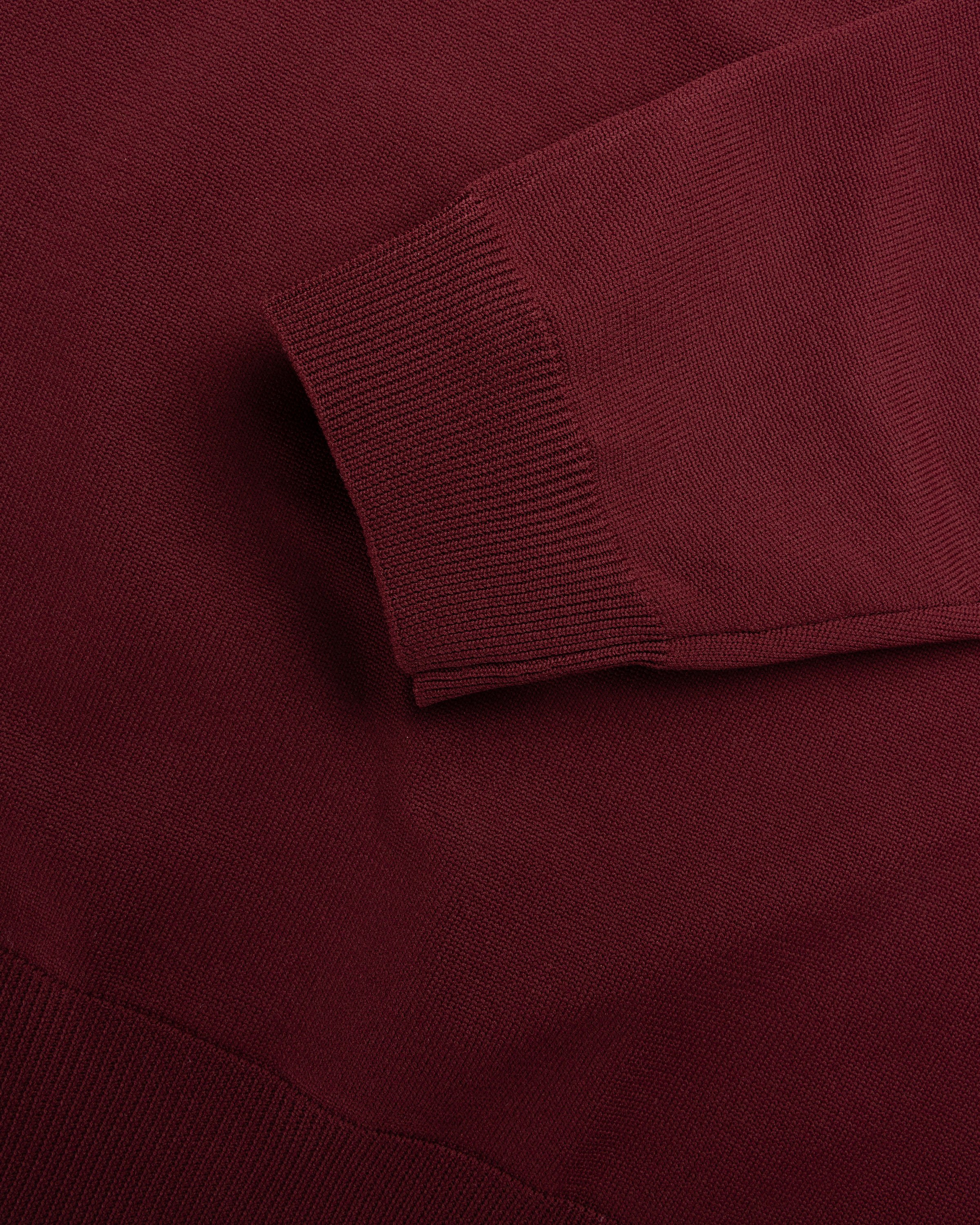 Highsnobiety HS05 - Long Sleeves Knit Polo Bordeaux - Clothing - Red - Image 7