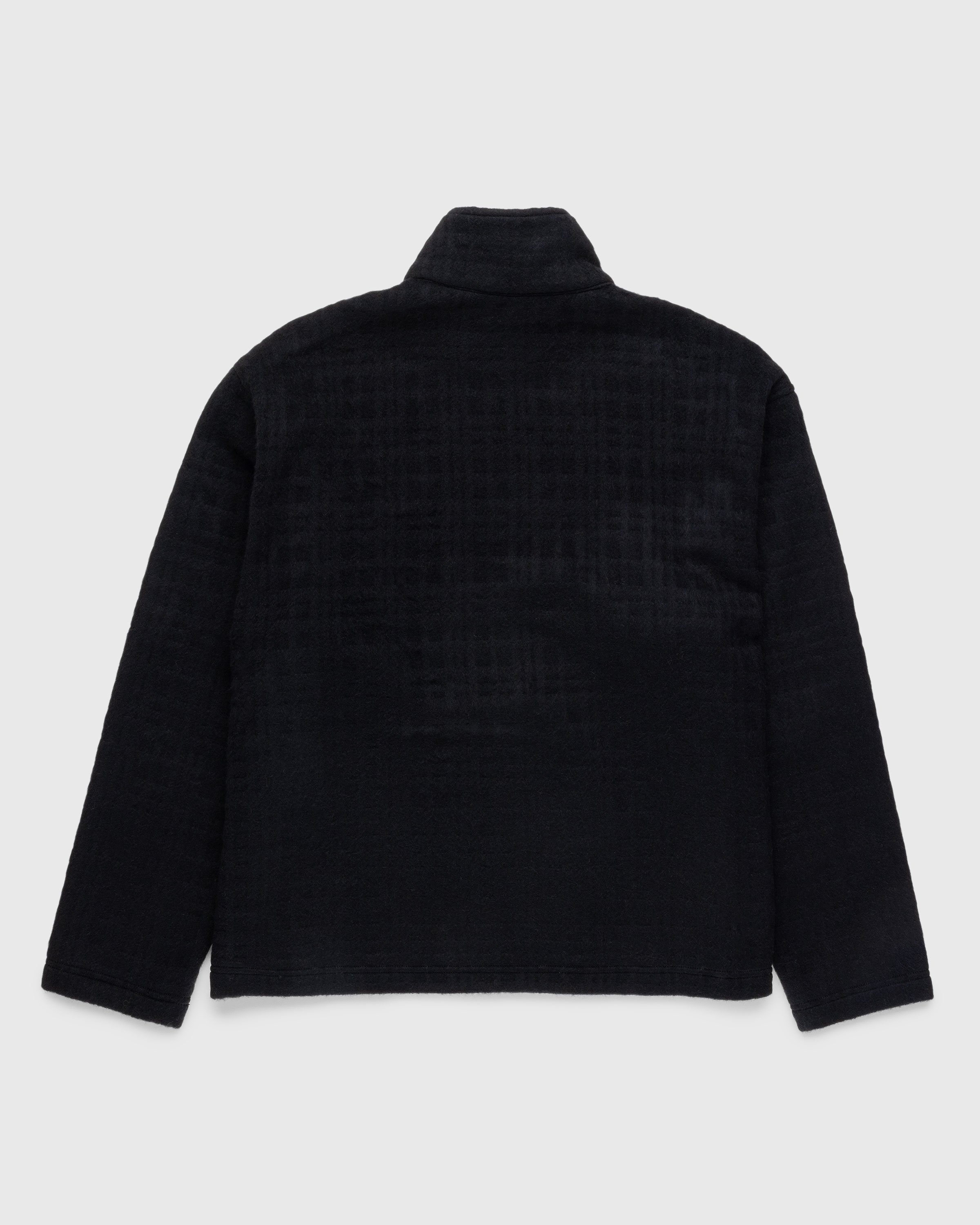 Highsnobiety HS05 - Recycle Wool Blend Fleece Quarter Zip Black - Clothing - Black - Image 2