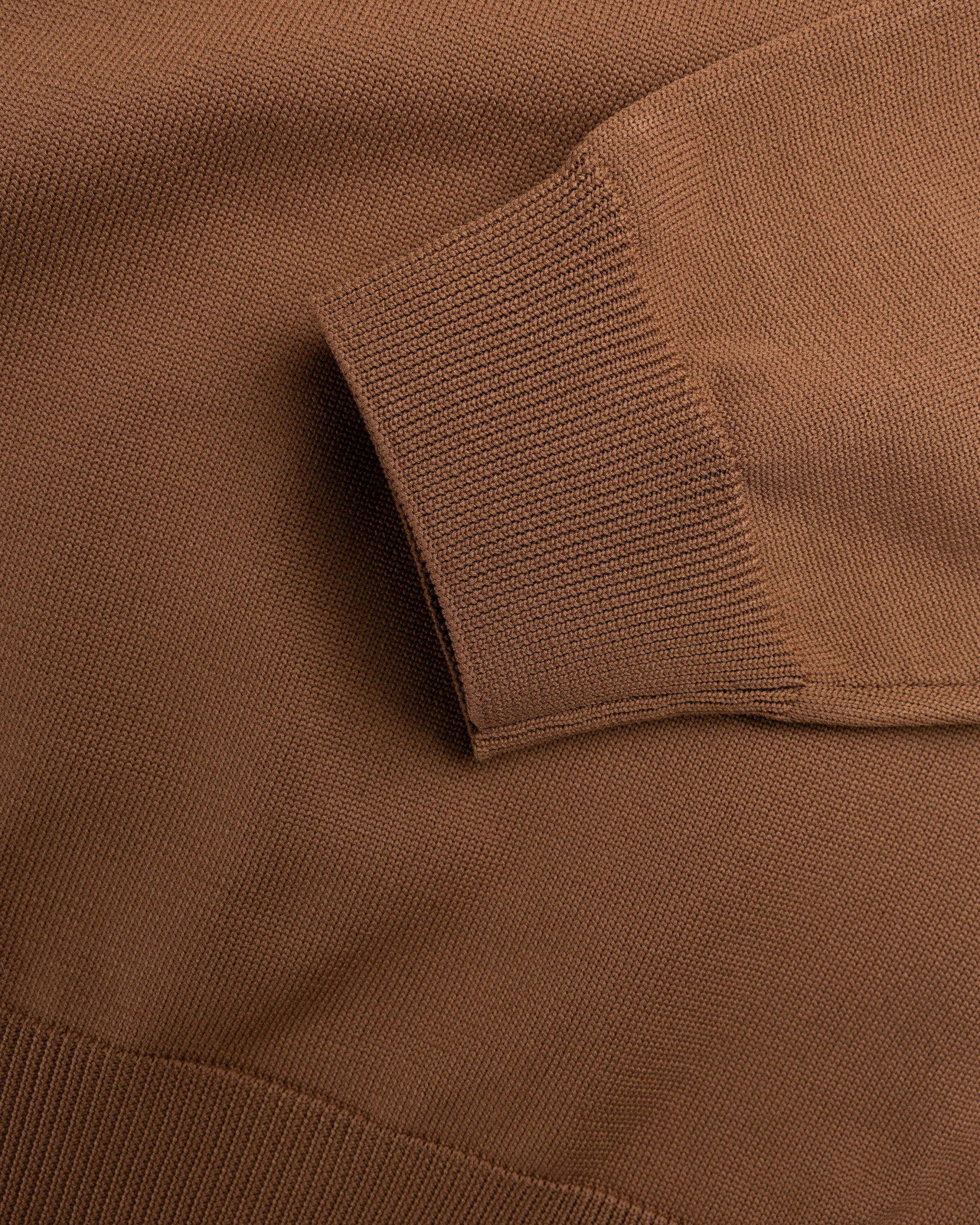 Highsnobiety HS05 - Long Sleeves Knit Polo Brown - Clothing - Brown - Image 7