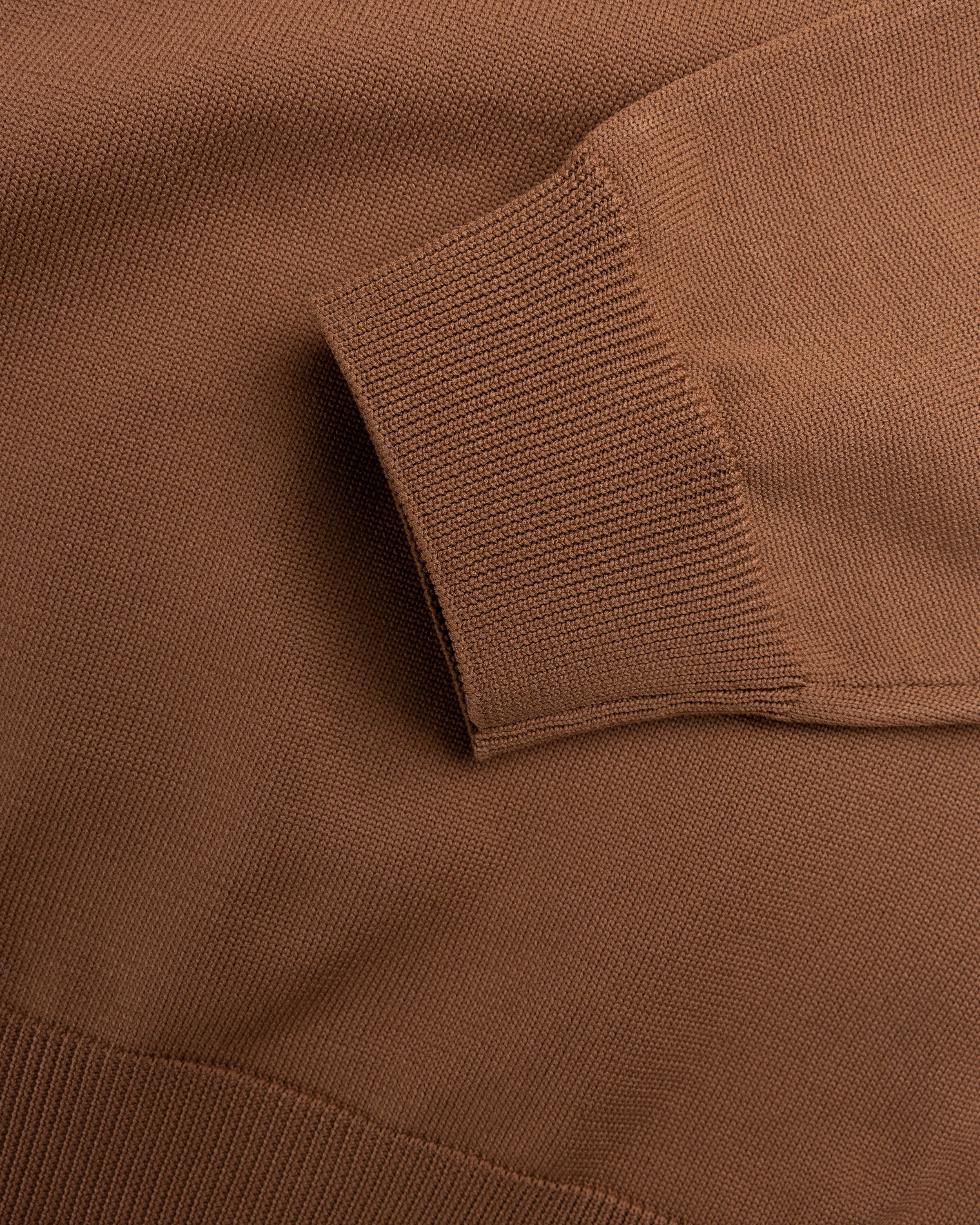 Highsnobiety HS05 - Long Sleeves Knit Polo Brown - Clothing - Brown - Image 7