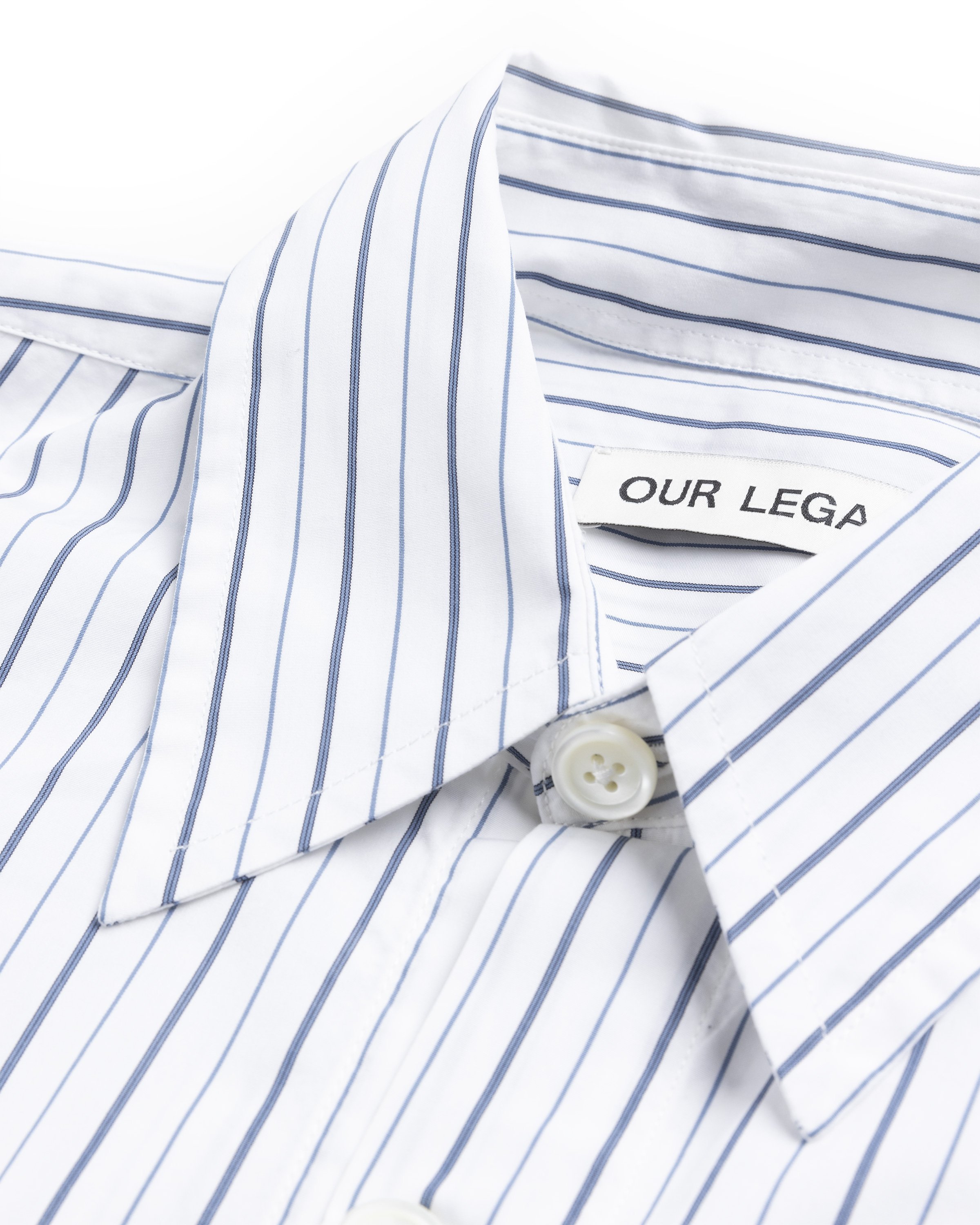 Our Legacy - Popover Shirt Olympic White Stripe - Clothing - White - Image 5