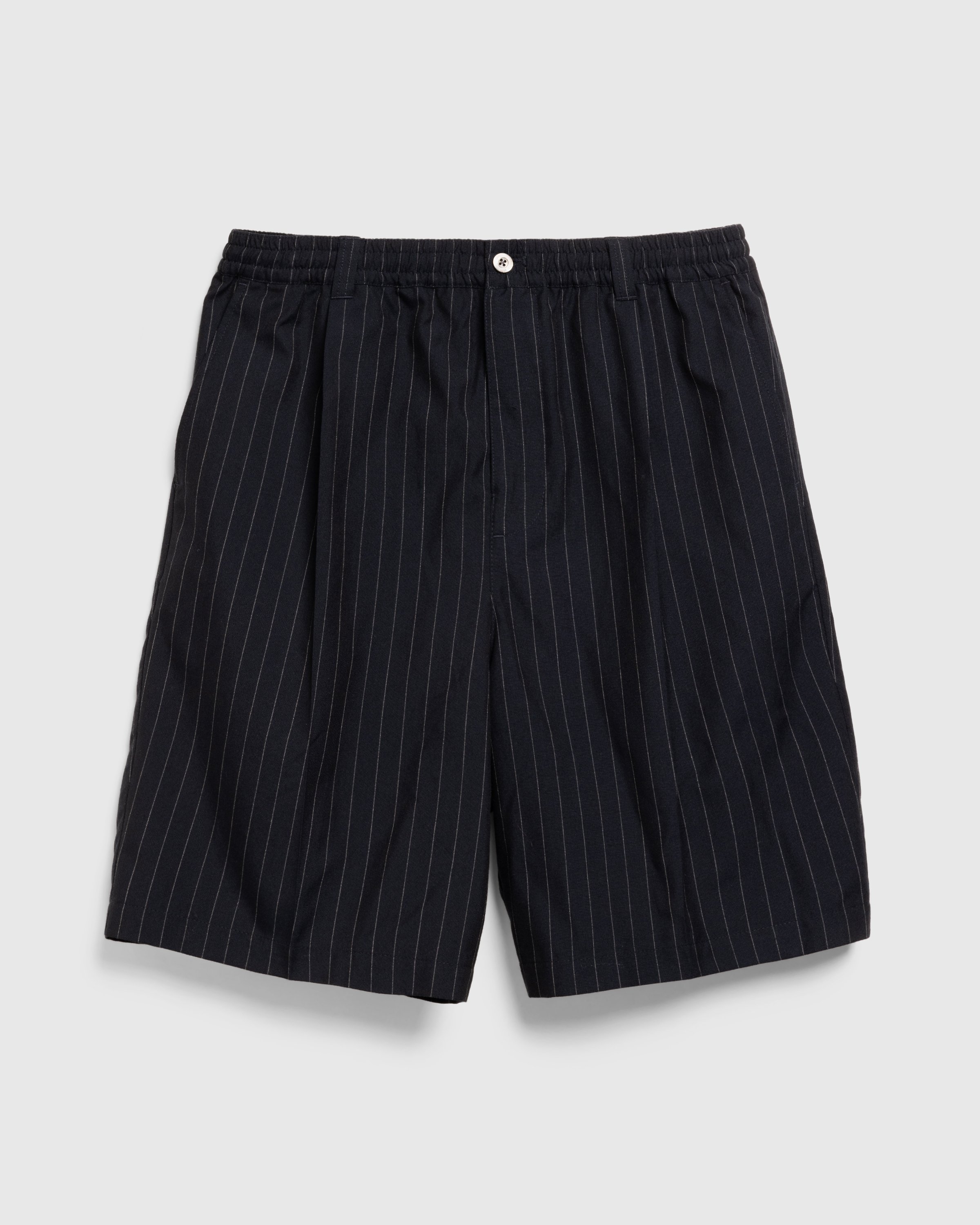 Highsnobiety HS05 - Tropical Suiting Shorts Stripes Navy - Clothing - Stripes Navy - Image 1