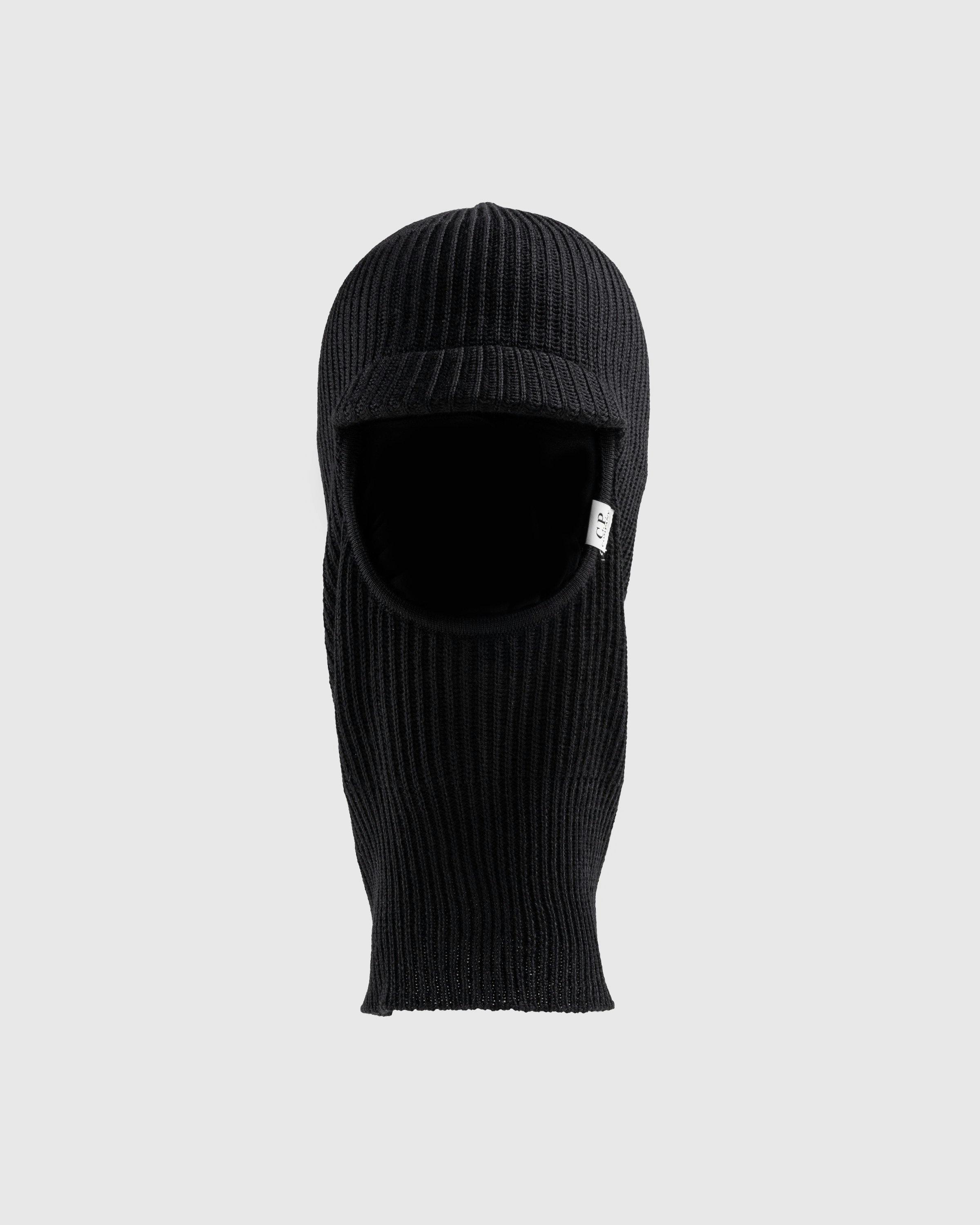 C.P. Company - Rib Knit Wool Balaclava Black - Accessories - Black - Image 2