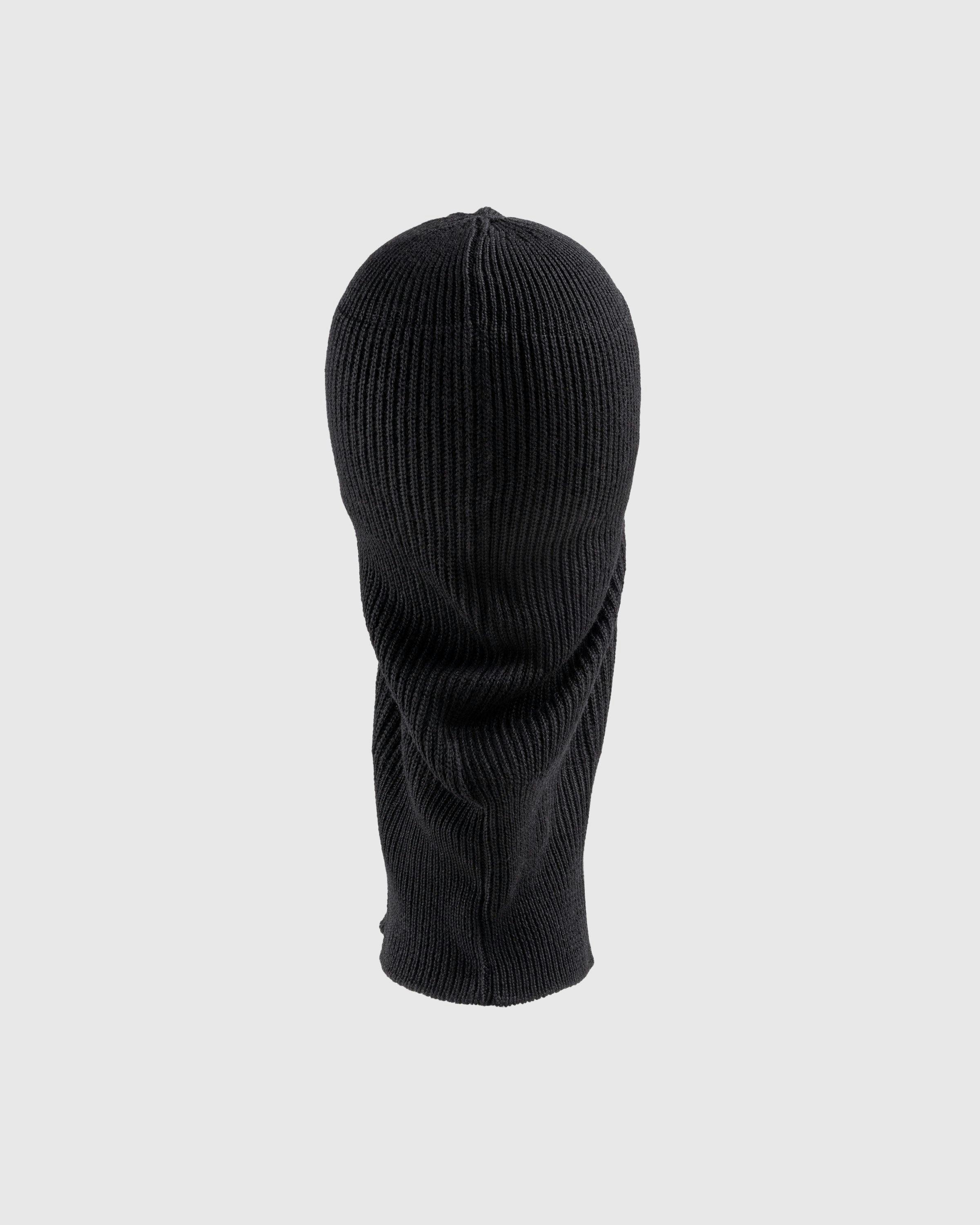 C.P. Company - Rib Knit Wool Balaclava Black - Accessories - Black - Image 3