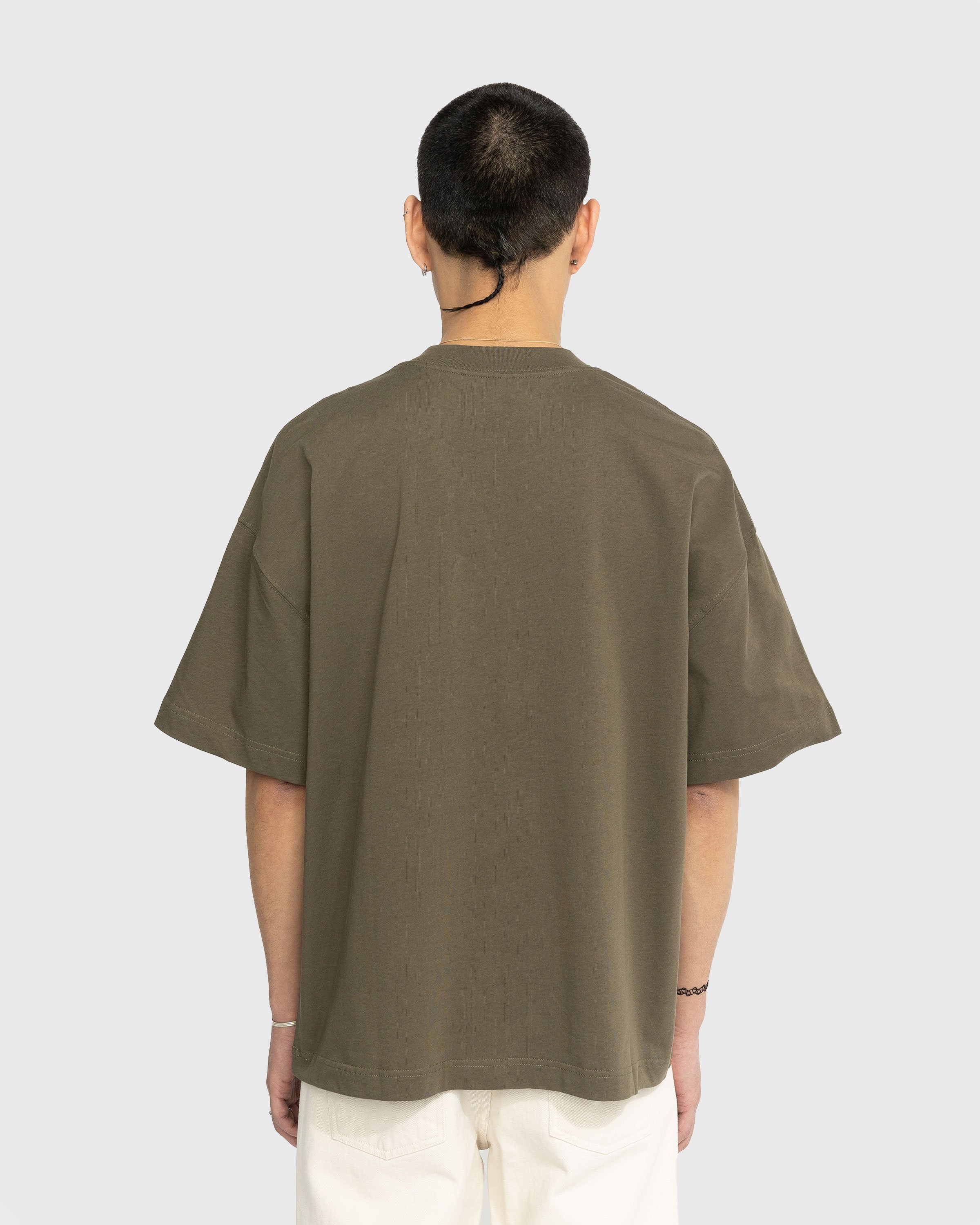 Carhartt WIP - Link Script T-Shirt Green - Clothing - Brown - Image 3