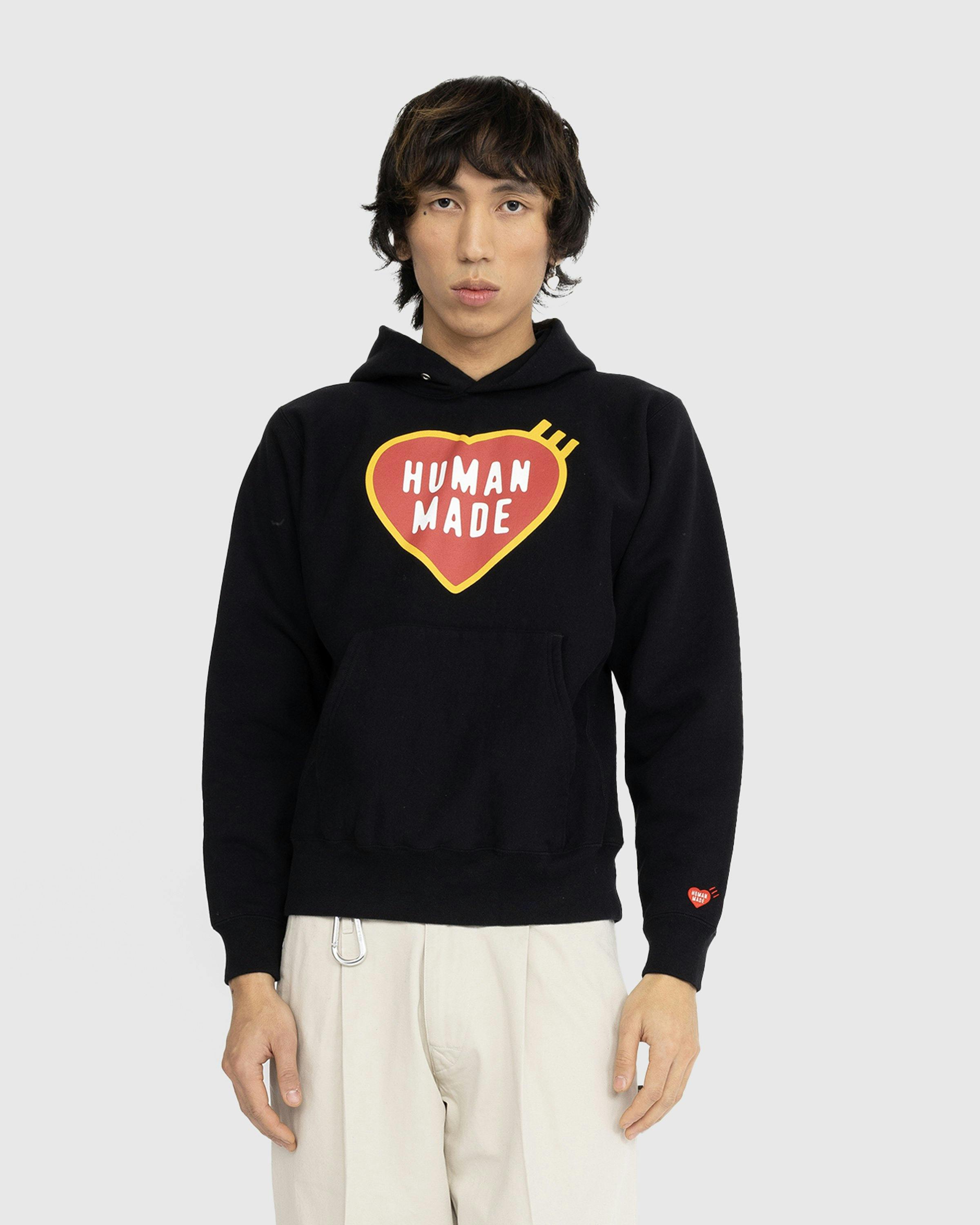 Human Made - Heart Logo Hoodie Black - Clothing - Black - Image 2