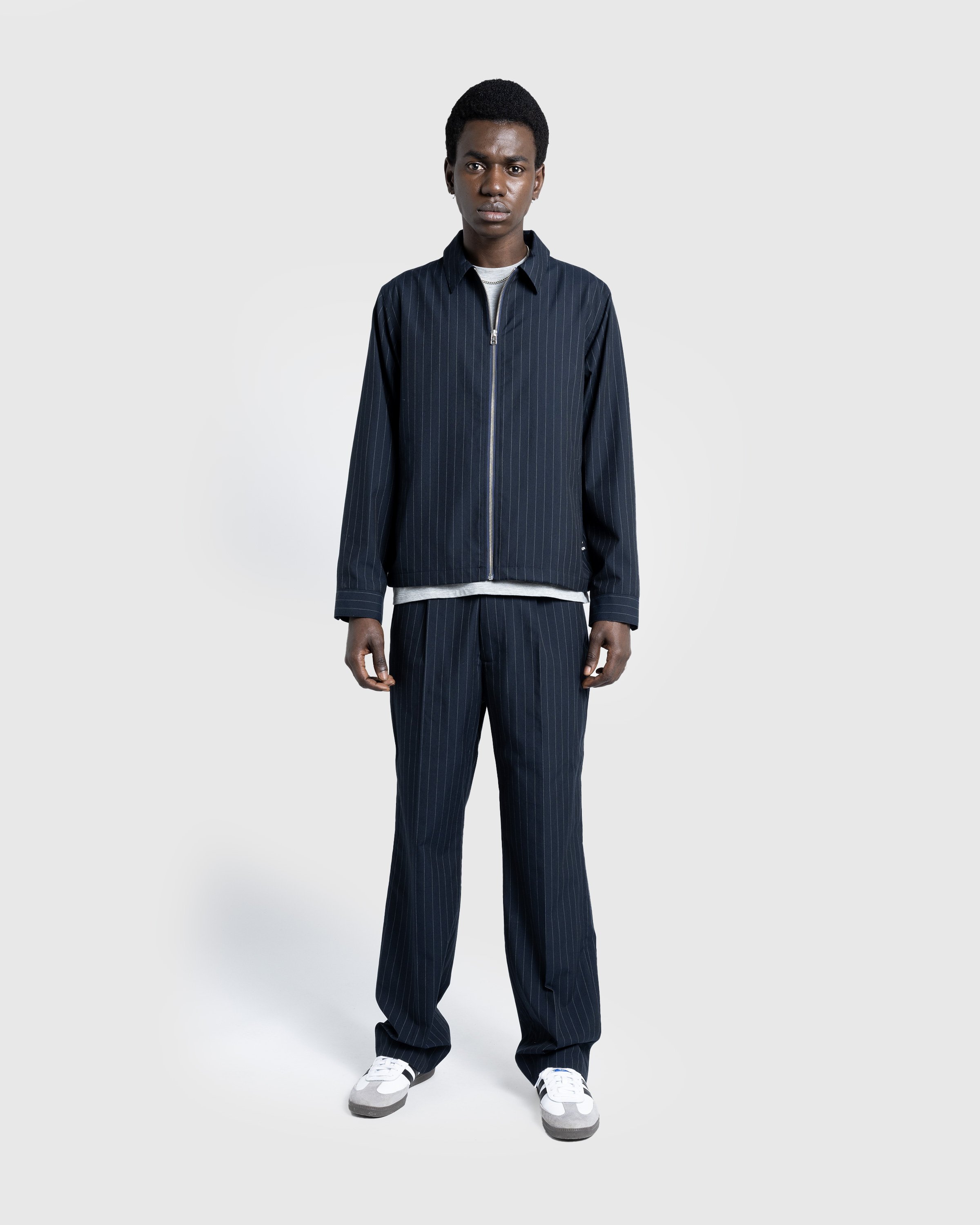 Highsnobiety HS05 - Tropical Suiting Jacket Stripes Navy - Clothing - Stripes Navy - Image 4
