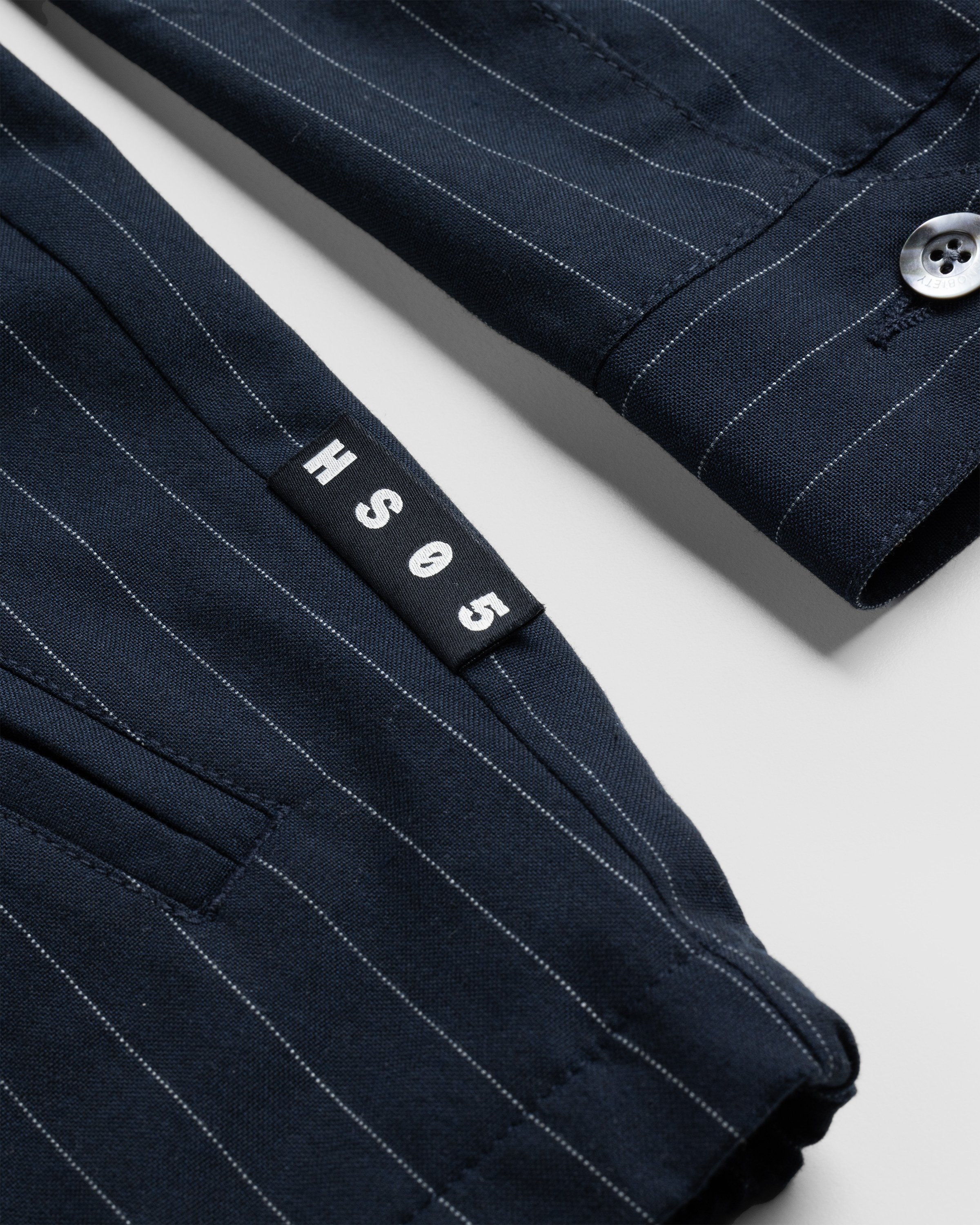 Highsnobiety HS05 - Tropical Suiting Jacket Stripes Navy - Clothing - Stripes Navy - Image 8
