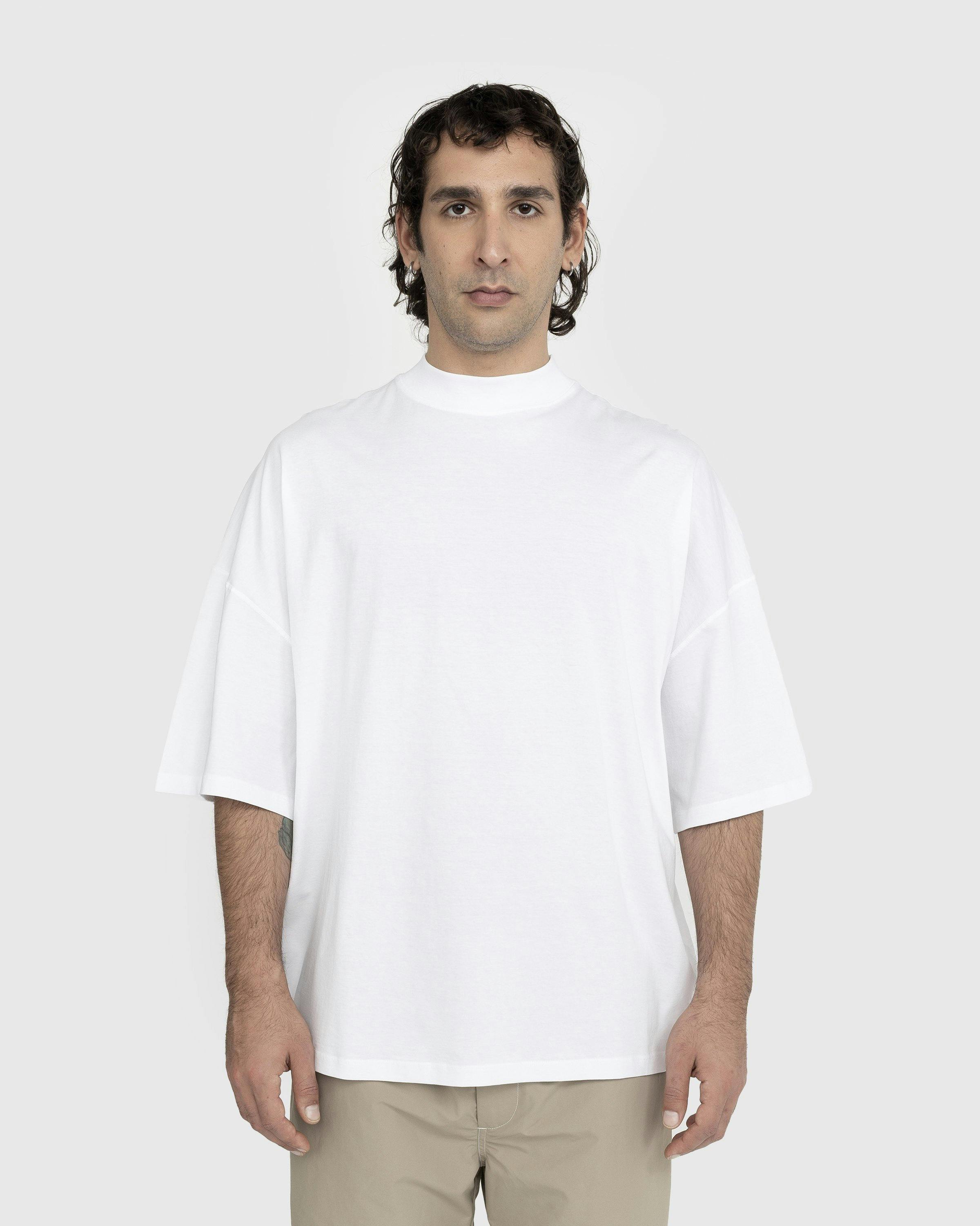 Jil Sander - Mock Neck T-Shirt White - Clothing - White - Image 2