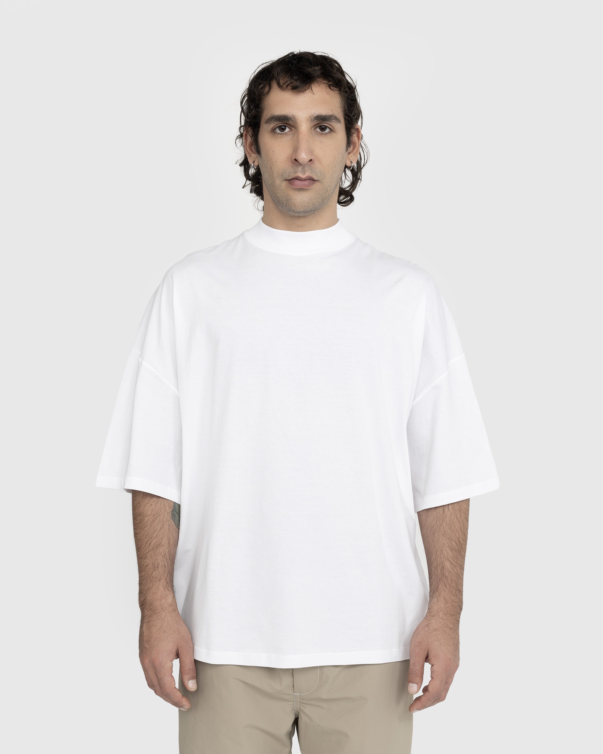Jil Sander - Mock Neck T-Shirt White - Clothing - White - Image 2