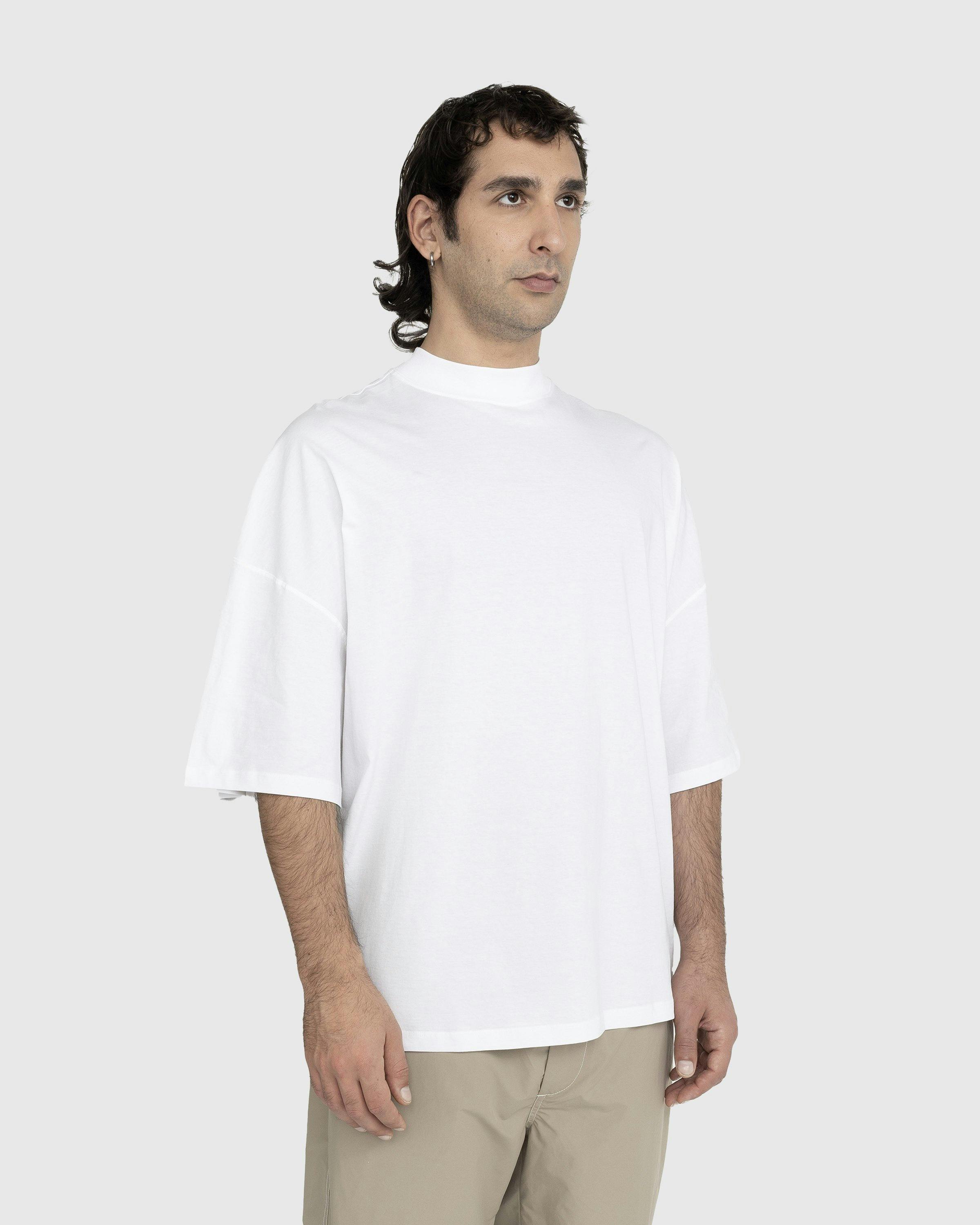 Jil Sander - Mock Neck T-Shirt White - Clothing - White - Image 3