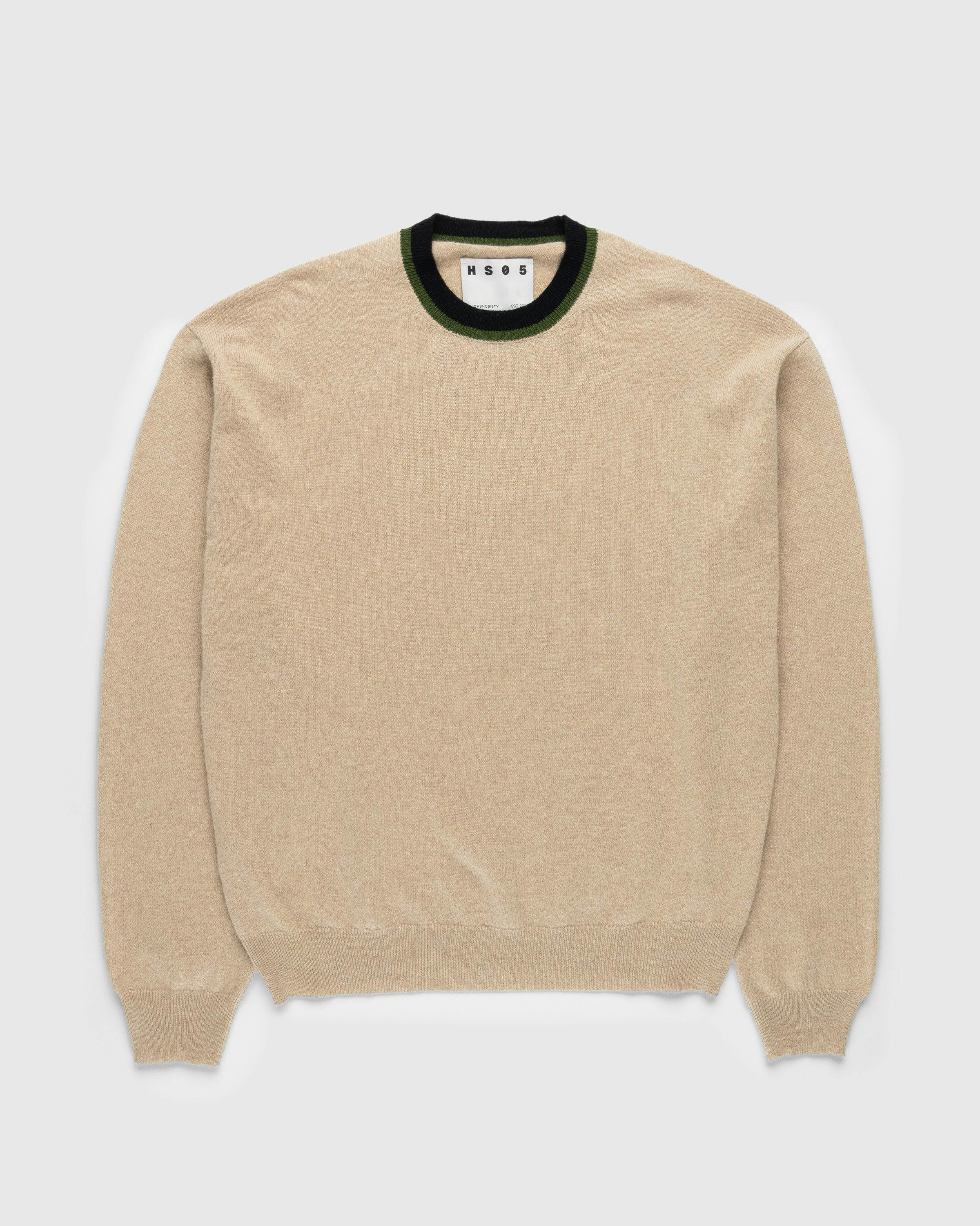 Highsnobiety HS05 - Cashmere Crew Sweater Beige - Clothing - Beige - Image 1