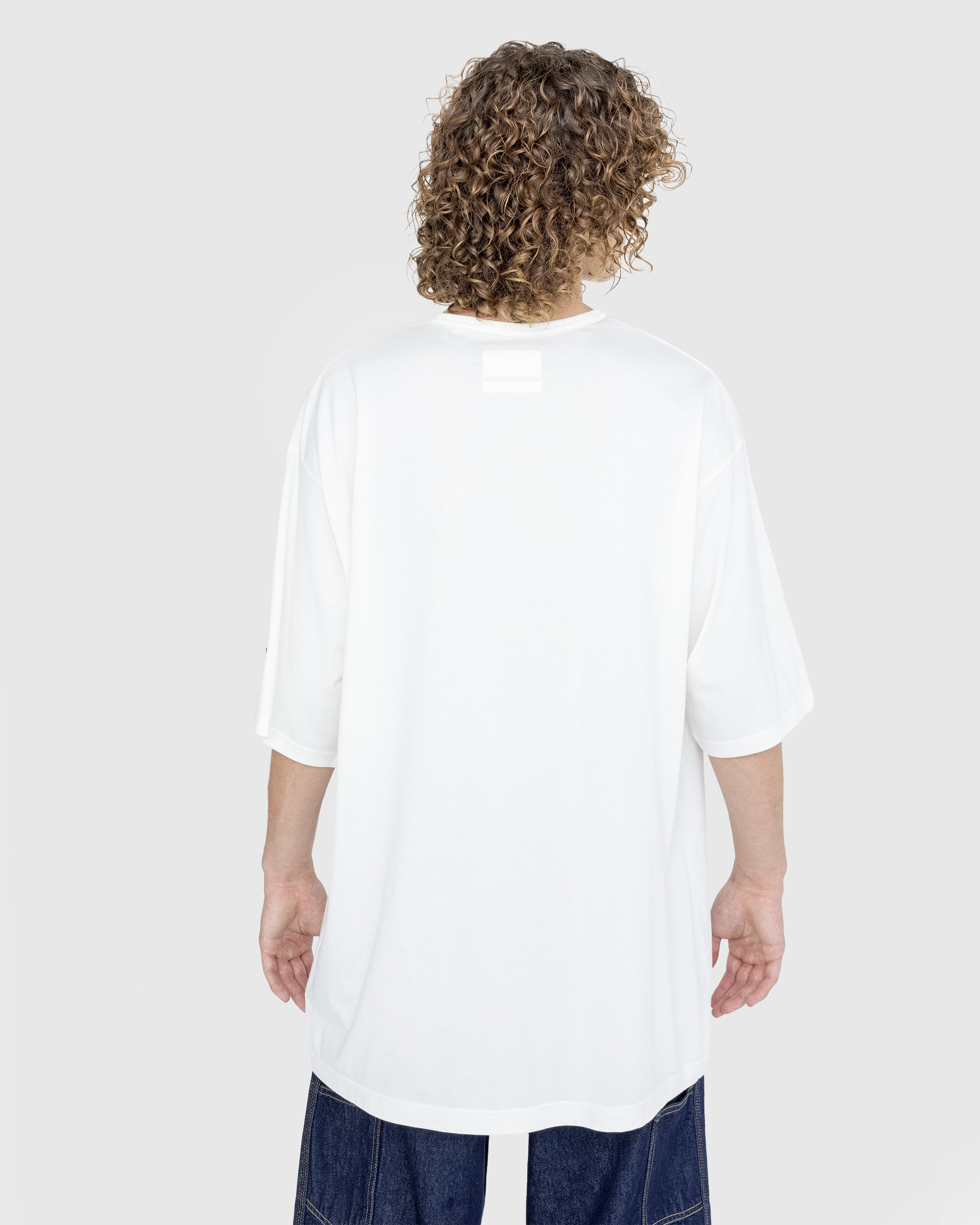 Y-3 - Boxy Cotton T-Shirt Off White - Clothing - White - Image 3