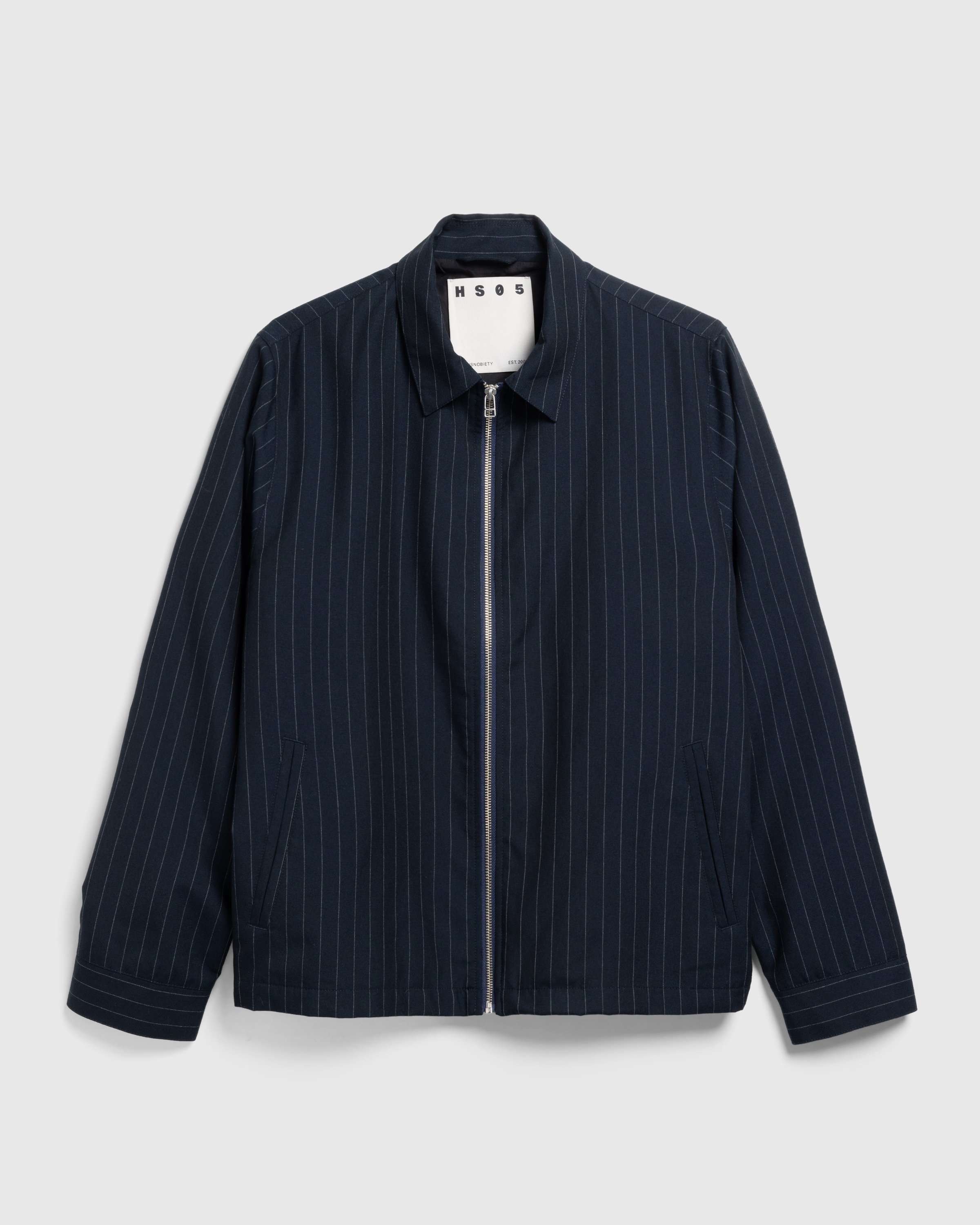 Highsnobiety HS05 - Tropical Suiting Jacket Stripes Navy - Clothing - Stripes Navy - Image 1