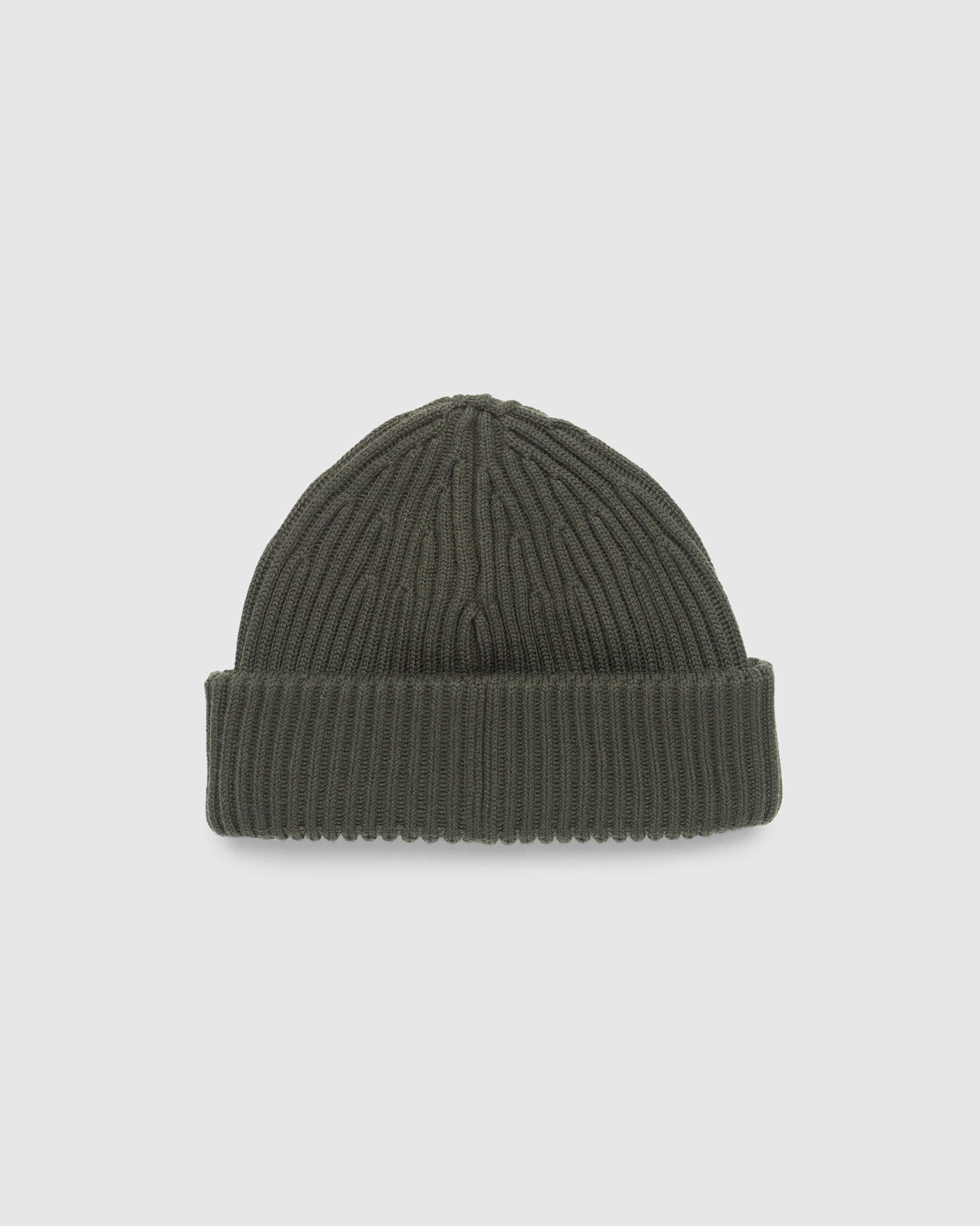 Stone Island - Ribbed Wool Beanie Olive - Accessories - Green - Image 2