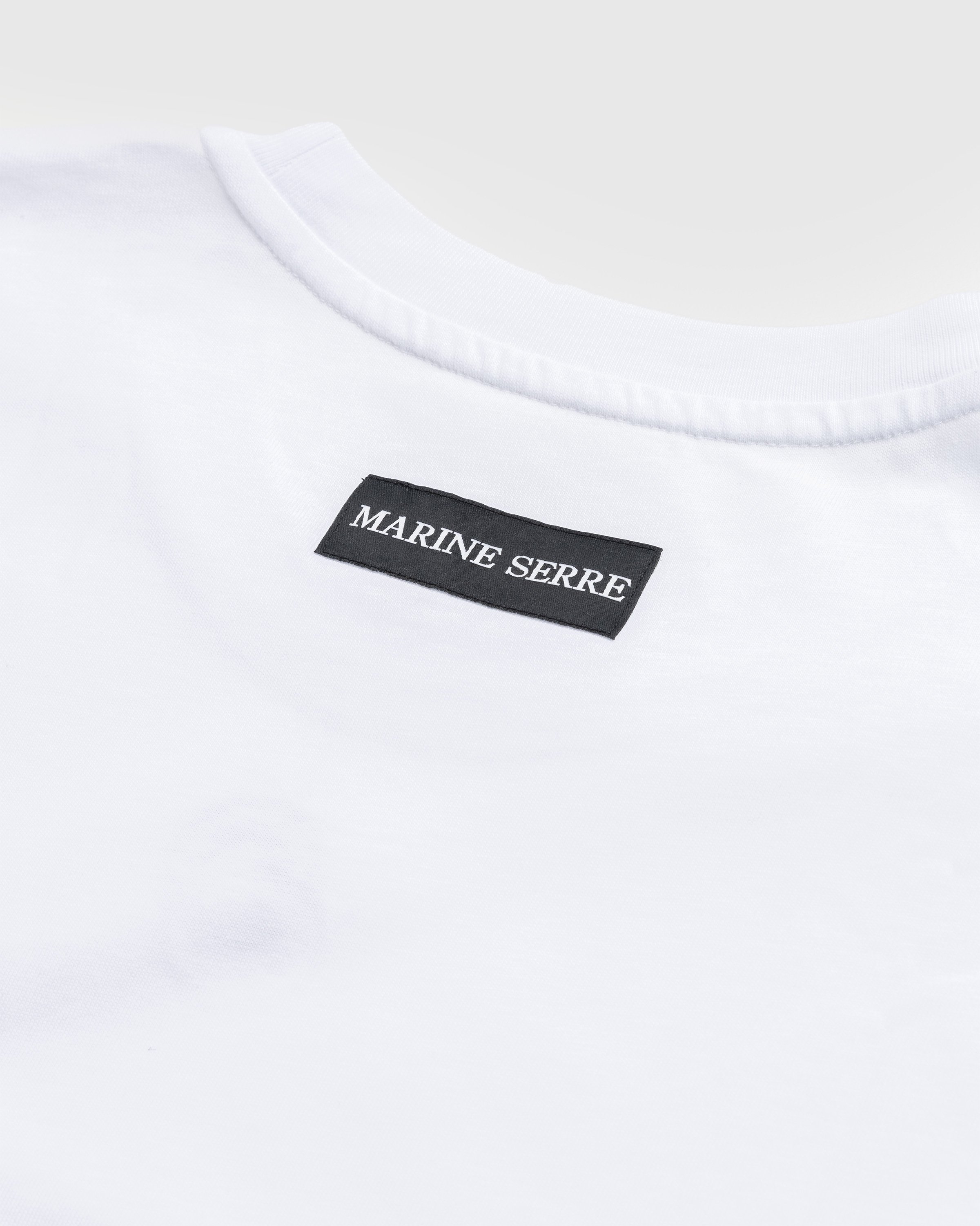 Marine Serre - Organic Cotton T-Shirt White - Clothing - White - Image 6