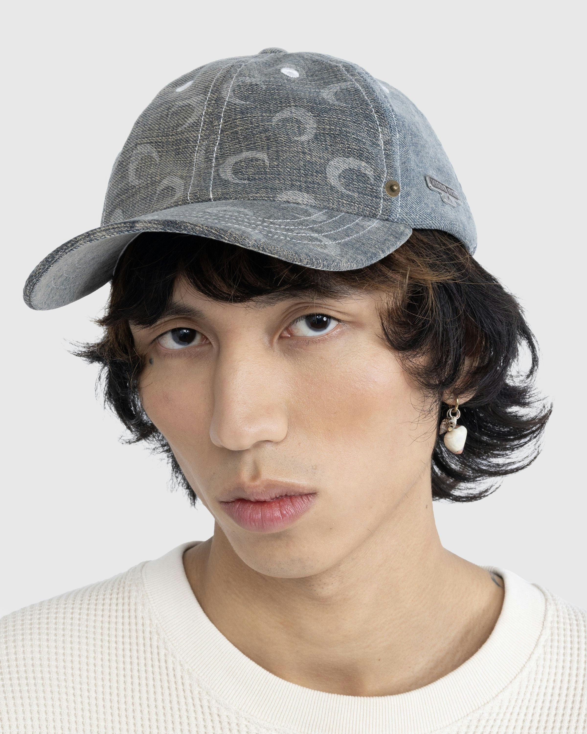 Marine Serre - Regenerated Denim Baseball Cap Grey - Accessories - undefined - Image 6