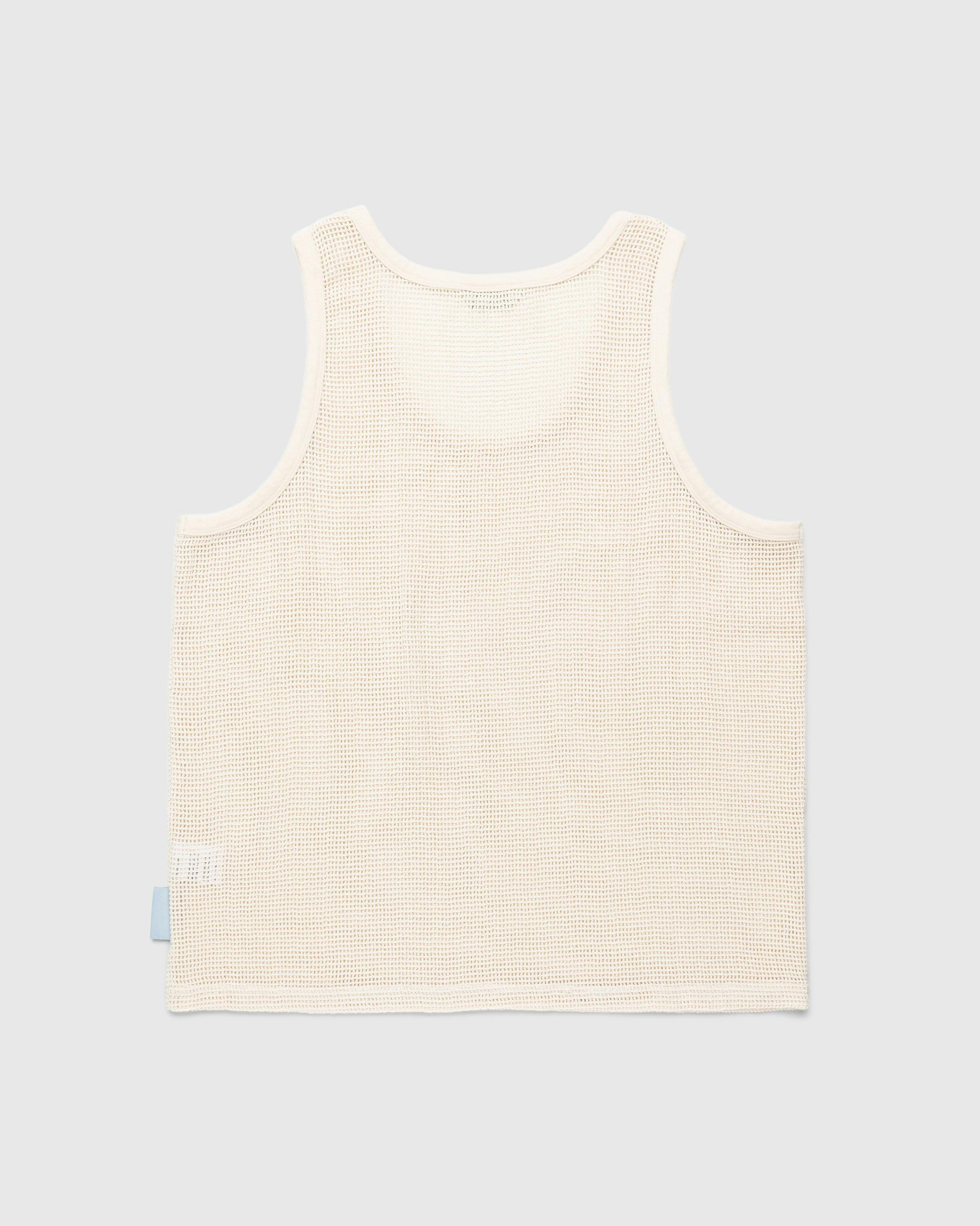 Highsnobiety - Cotton Mesh Knit Tank Top Eggshell - Clothing - Beige - Image 2