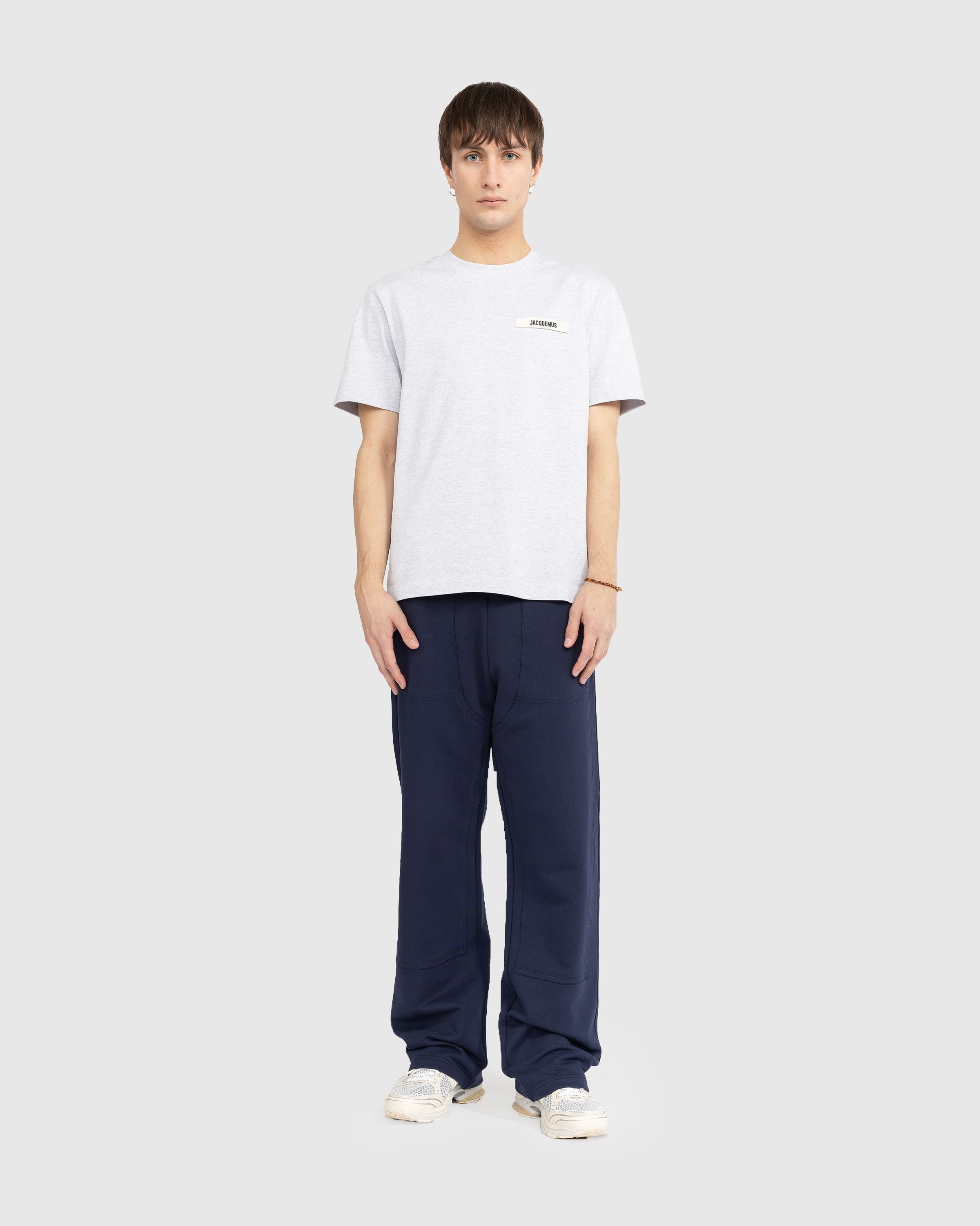 JACQUEMUS - Le T-Shirt Gros Grain Gray - Clothing - Grey - Image 3