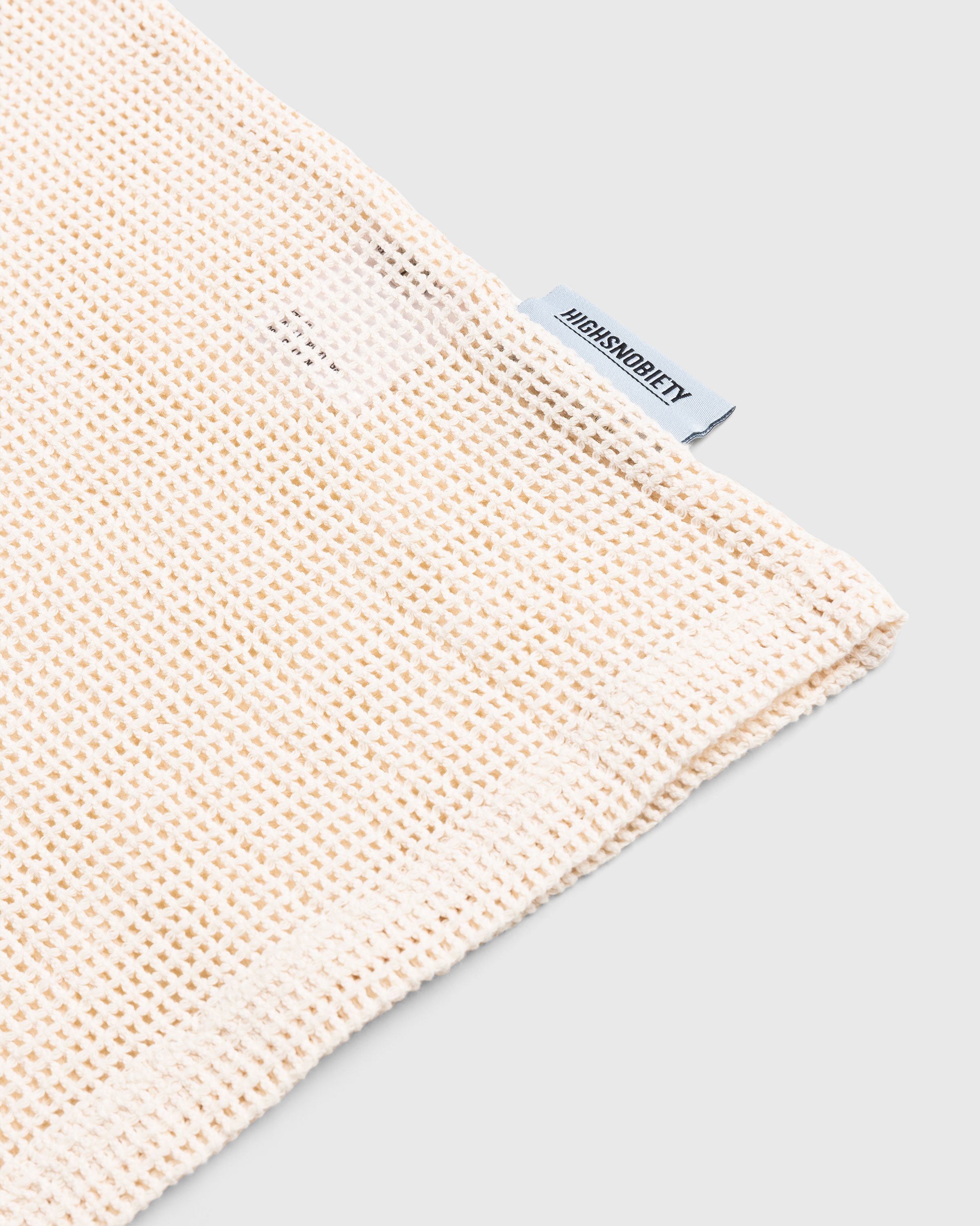 Highsnobiety - Cotton Mesh Knit Tank Top Eggshell - Clothing - Beige - Image 7