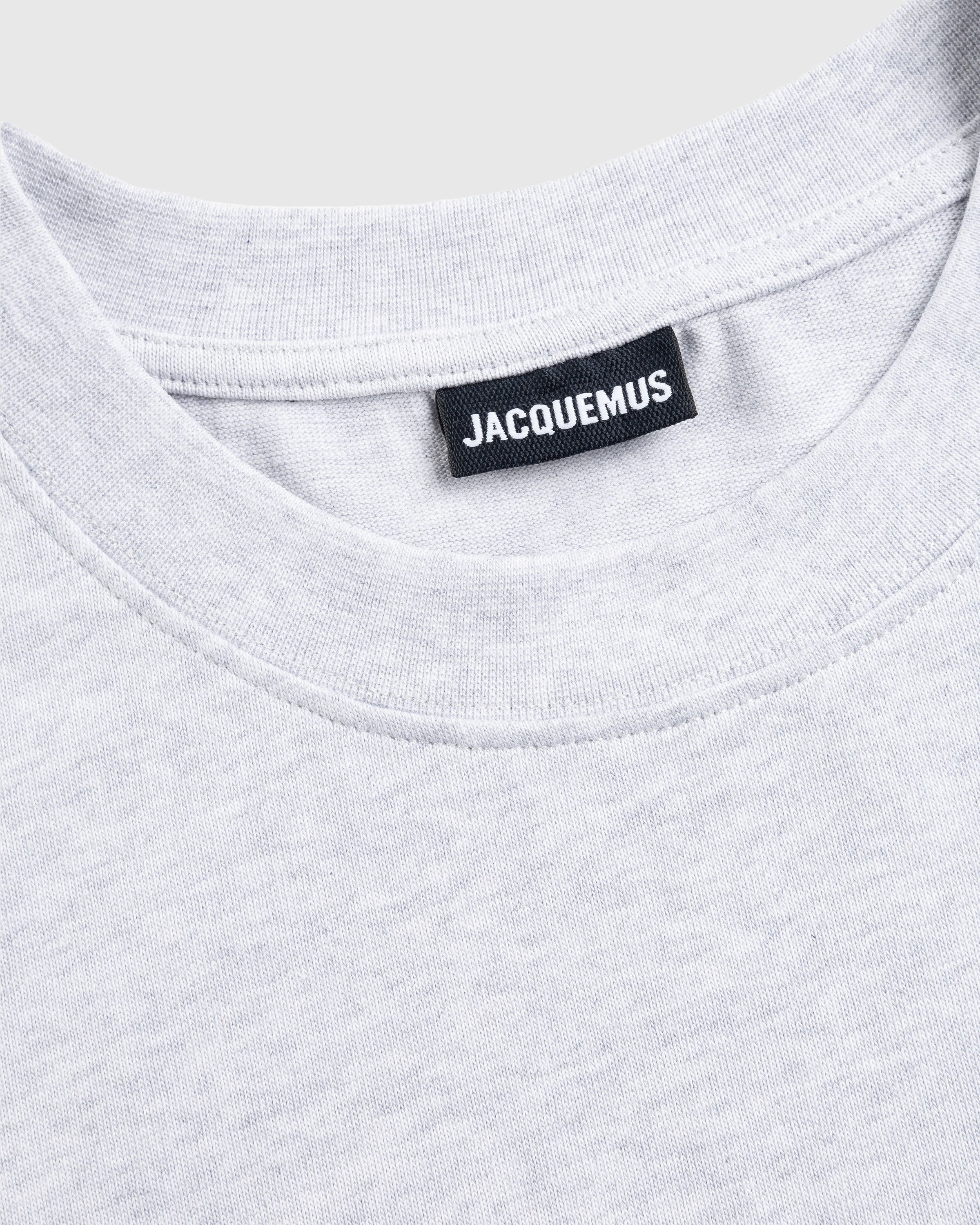 JACQUEMUS - Le T-Shirt Gros Grain Gray - Clothing - Grey - Image 6