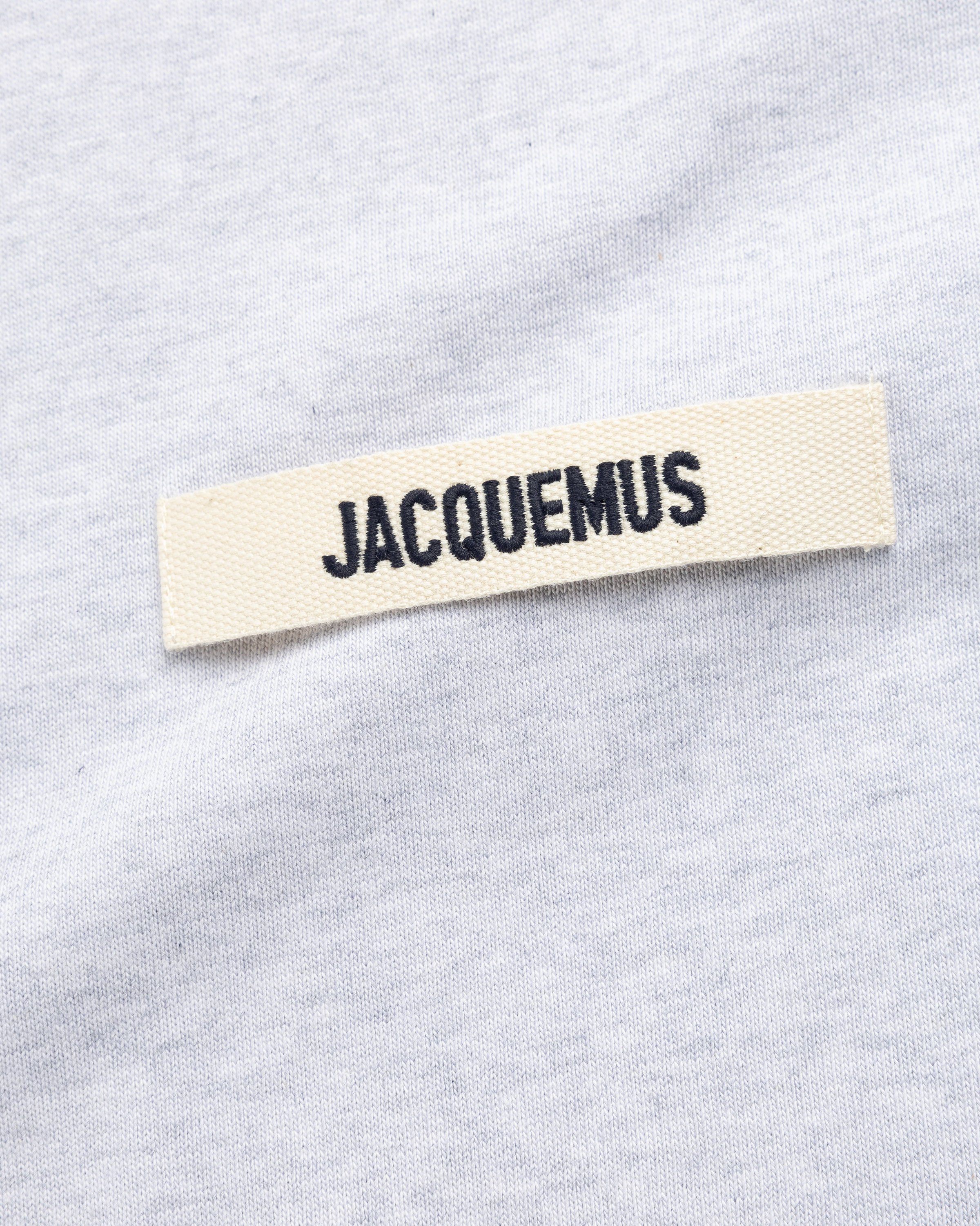 JACQUEMUS - Le T-Shirt Gros Grain Gray - Clothing - Grey - Image 7