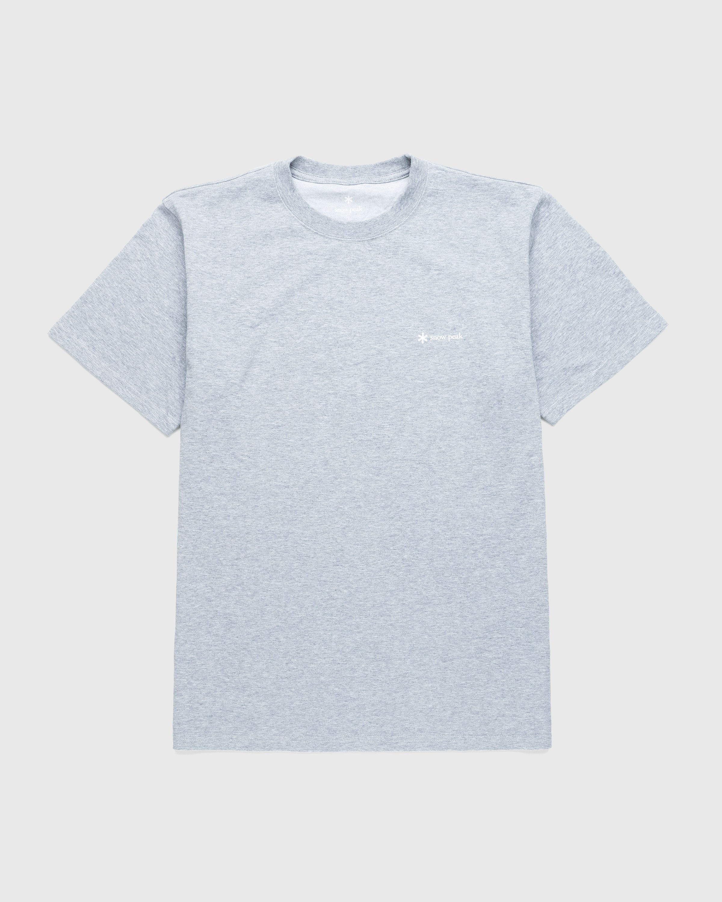 Snow Peak - SP Logo T Shirt Grey - Clothing - Grey - Image 1