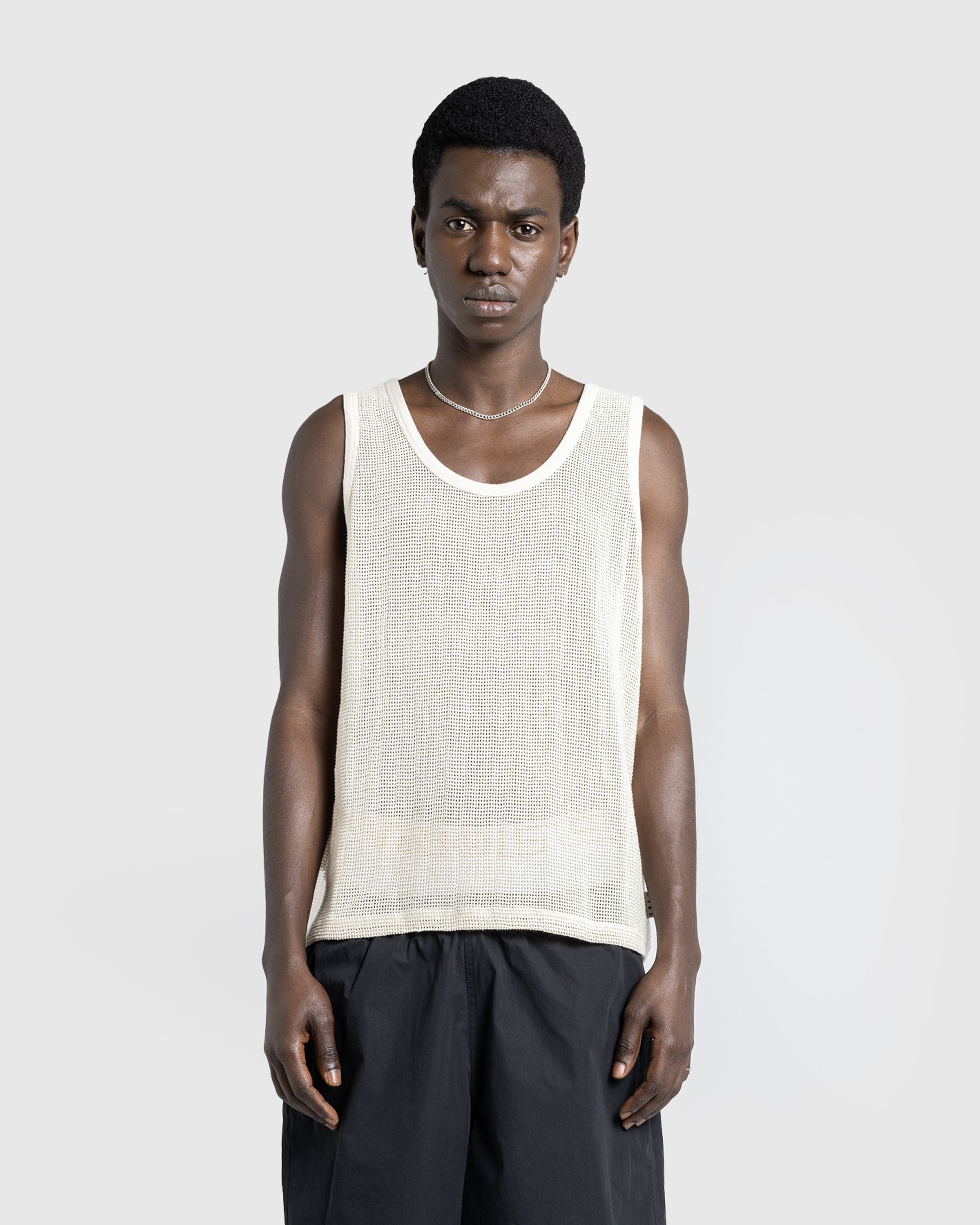 Highsnobiety HS05 - Pigment Dyed Cotton Mesh Tank Top - Clothing -  - Image 3
