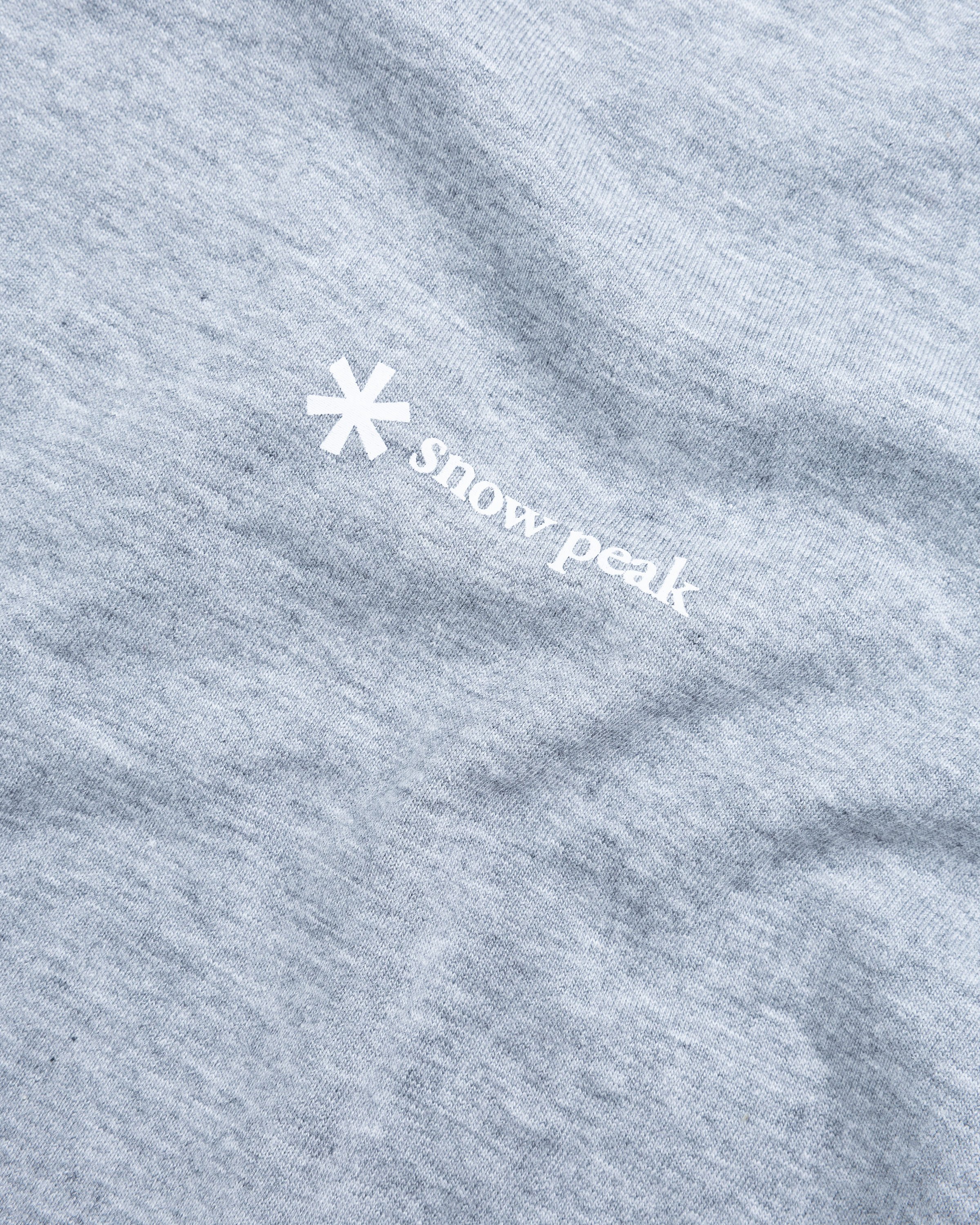 Snow Peak - SP Logo T Shirt Grey - Clothing - Grey - Image 6