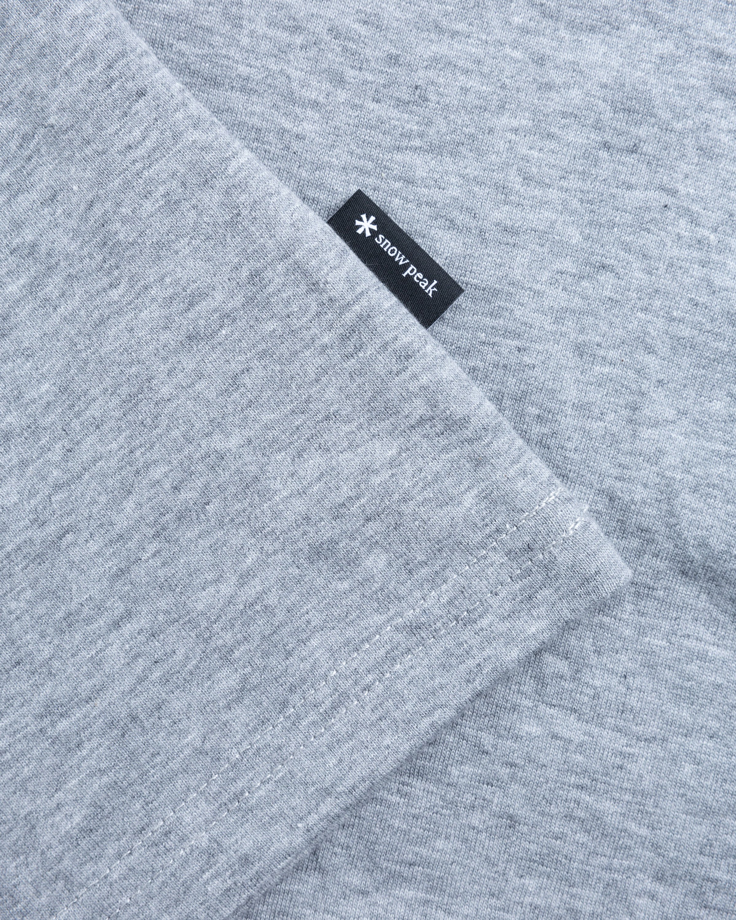 Snow Peak - SP Logo T Shirt Grey - Clothing - Grey - Image 7