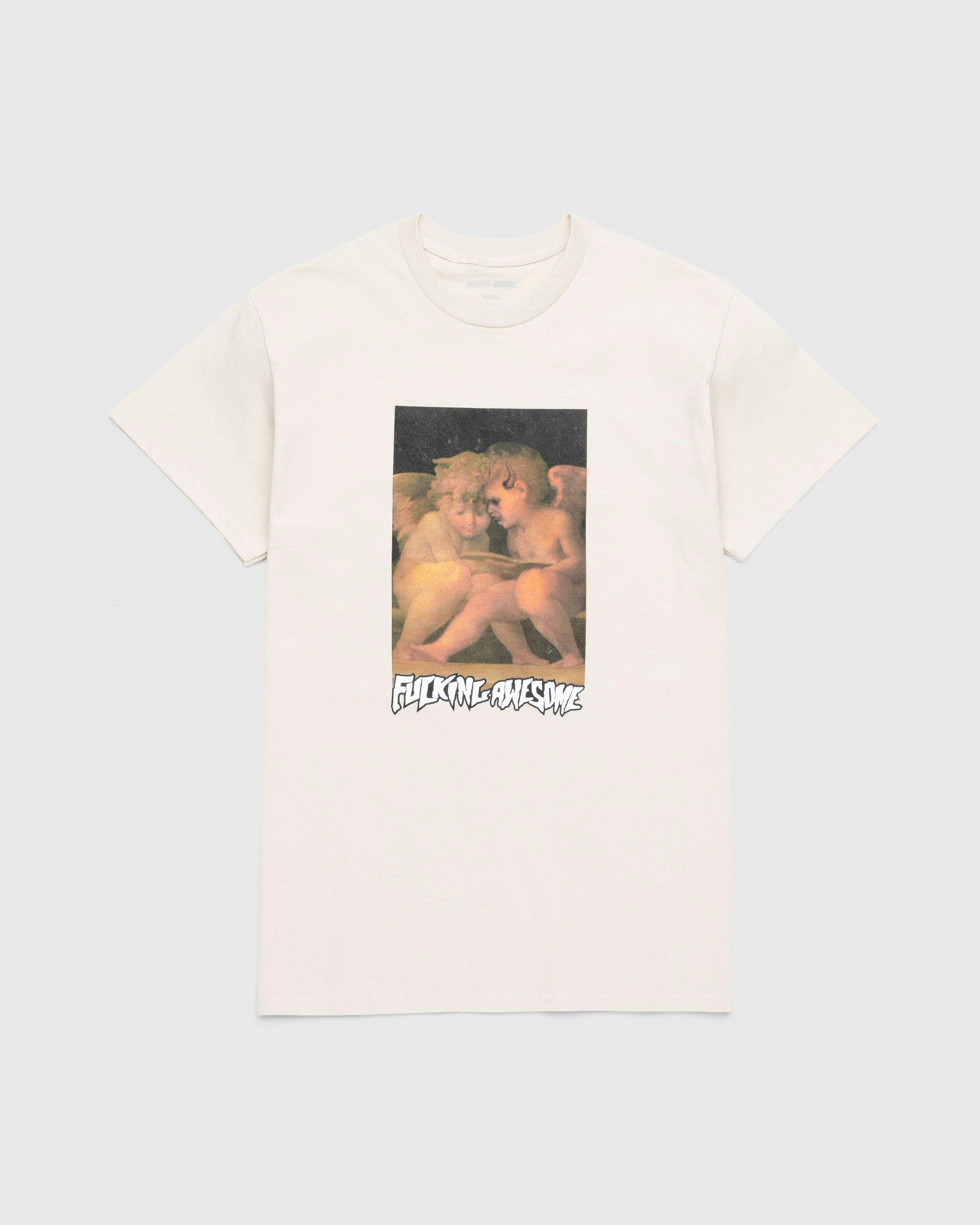 Fucking Awesome - Angel & Demon Tee Sand - Clothing - Beige - Image 1