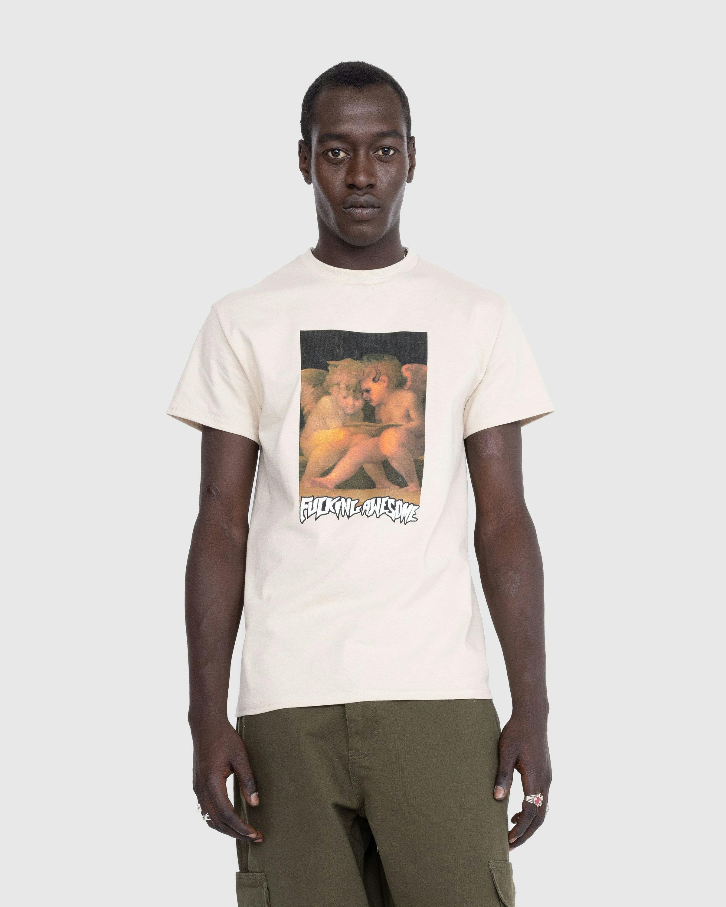 Fucking Awesome - Angel & Demon Tee Sand - Clothing - Beige - Image 2