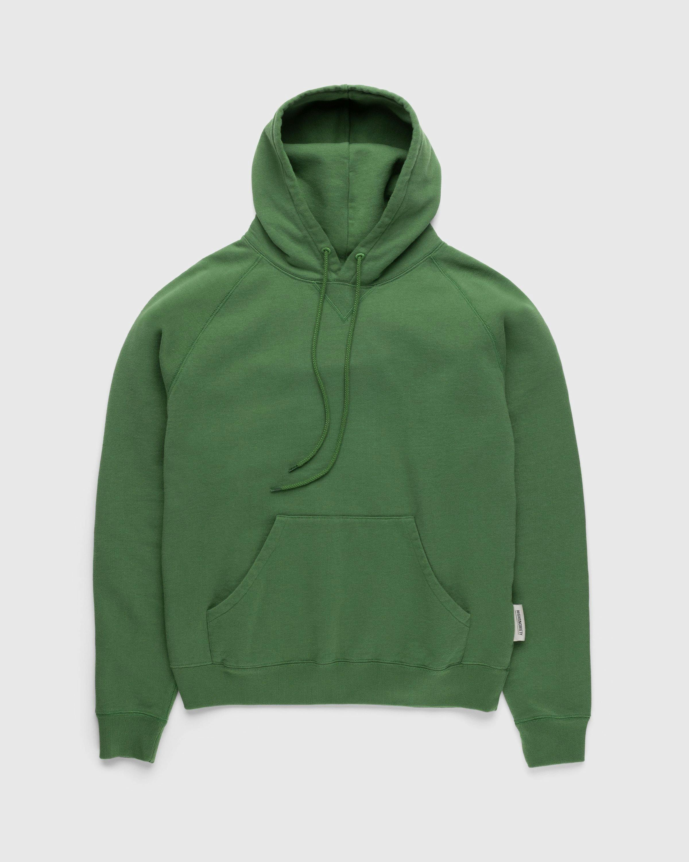 Highsnobiety - Heavy Fleece Hoodie Dark Green - Clothing - Green - Image 1