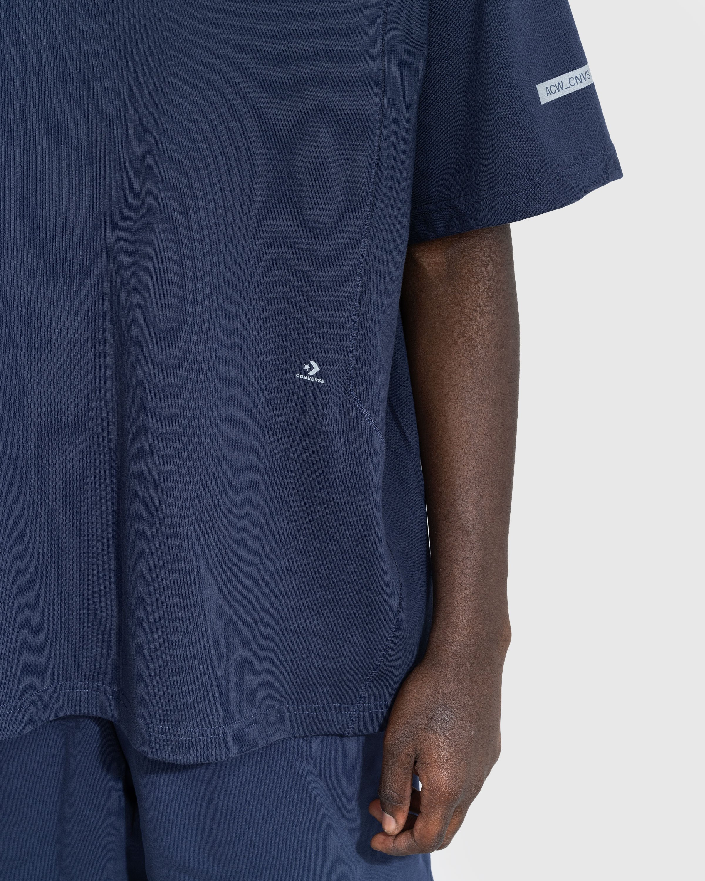 Converse x A-Cold-Wall* - Reflective T-Shirt Navy - Clothing - Blue - Image 4