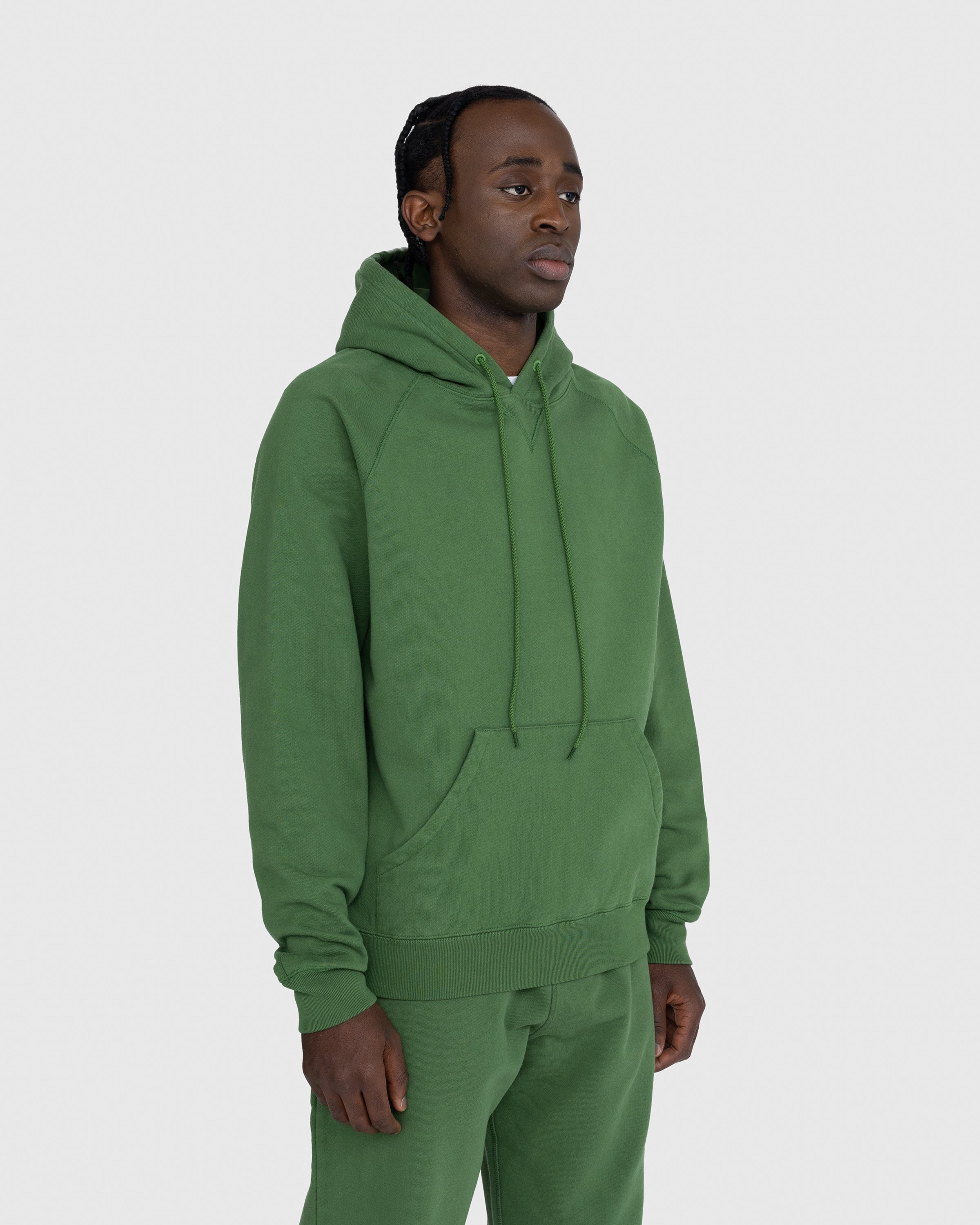 Highsnobiety - Heavy Fleece Hoodie Dark Green - Clothing - Green - Image 4